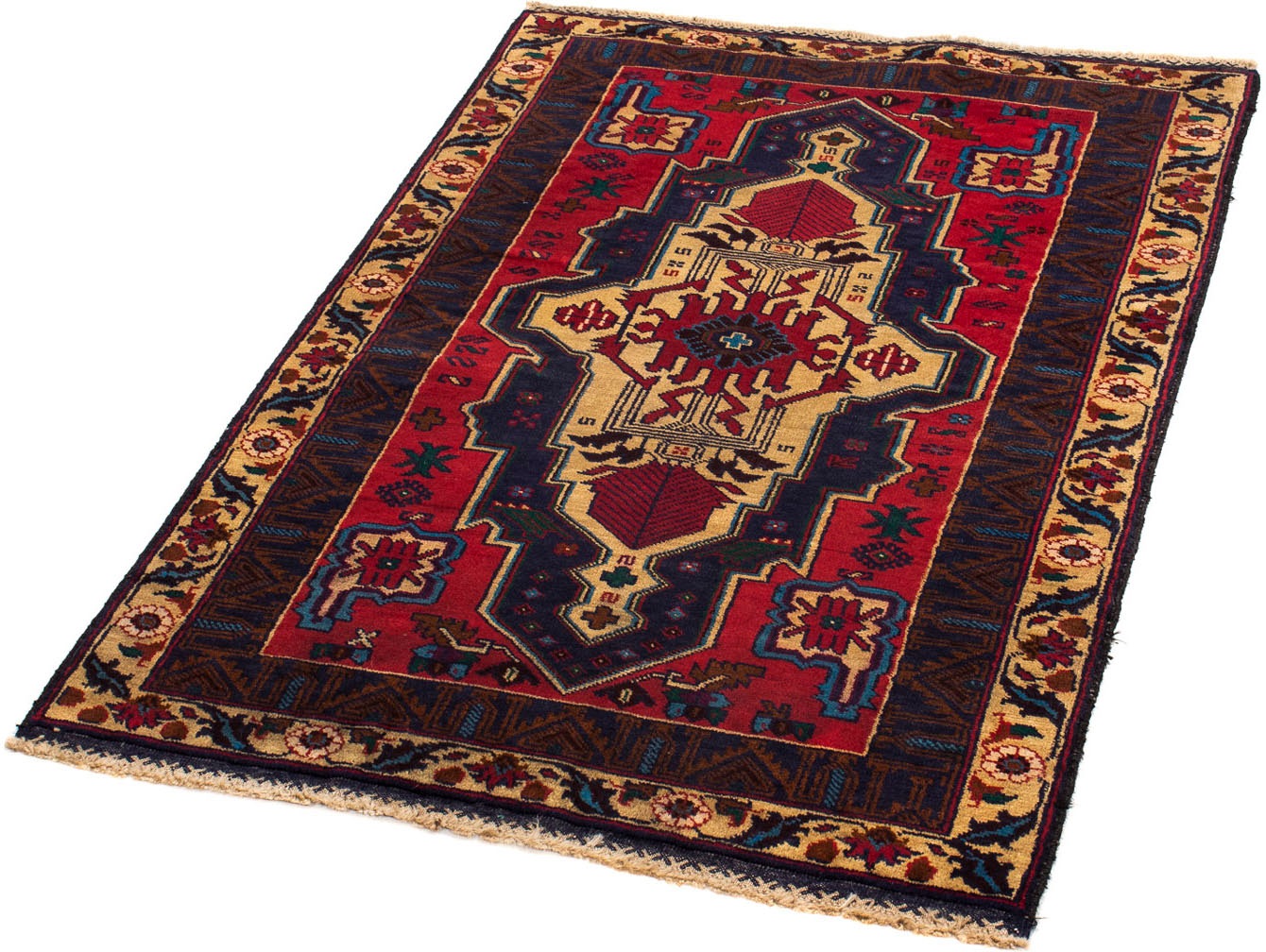 Image of morgenland Orientteppich »Belutsch - 118 x 79 cm - dunkelblau«, rechteckig, 8 mm Höhe, Wohnzimmer, Handgeknüpft, Einzelstück mit Zertifikat bei Ackermann Versand Schweiz