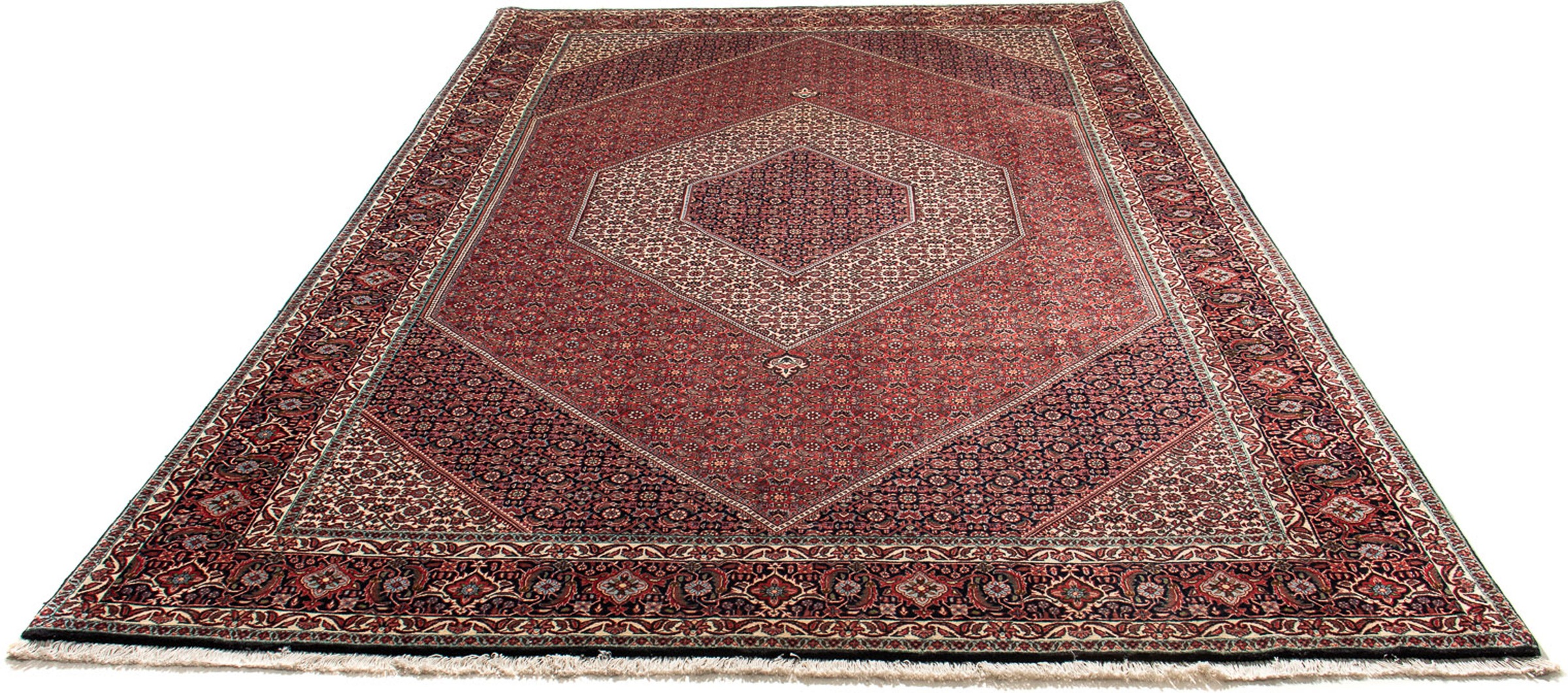 Image of morgenland Orientteppich »Perser - Bidjar - 311 x 205 cm - hellrot«, rechteckig, 15 mm Höhe, Wohnzimmer, Handgeknüpft, Einzelstück mit Zertifikat bei Ackermann Versand Schweiz
