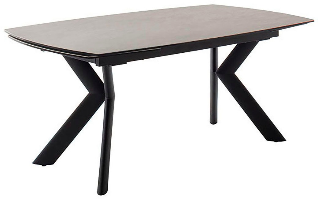 MCA furniture Esstisch »OSSANA Vierfusstisch 180-260 cm«, (Einzelstück), Keramik,Metall,Stirnauszug,ausziehbar,Tischplatte 13 mm,8-10 Personen