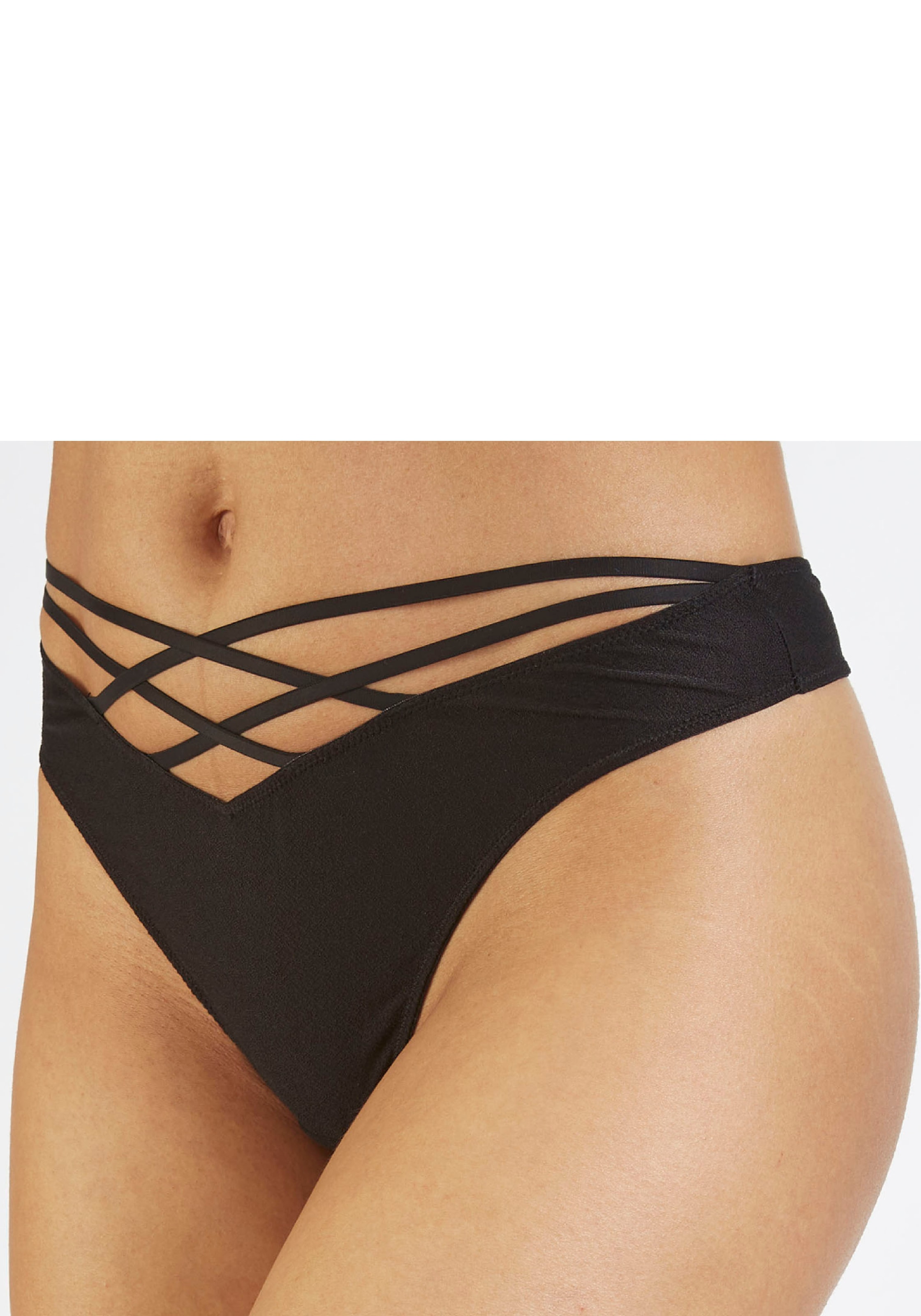 Image of Vivance String "als Dessous-Set kombinierbar" mit verführerischem Bänderdetail, sexy Dessous, sexy Unterwäsche