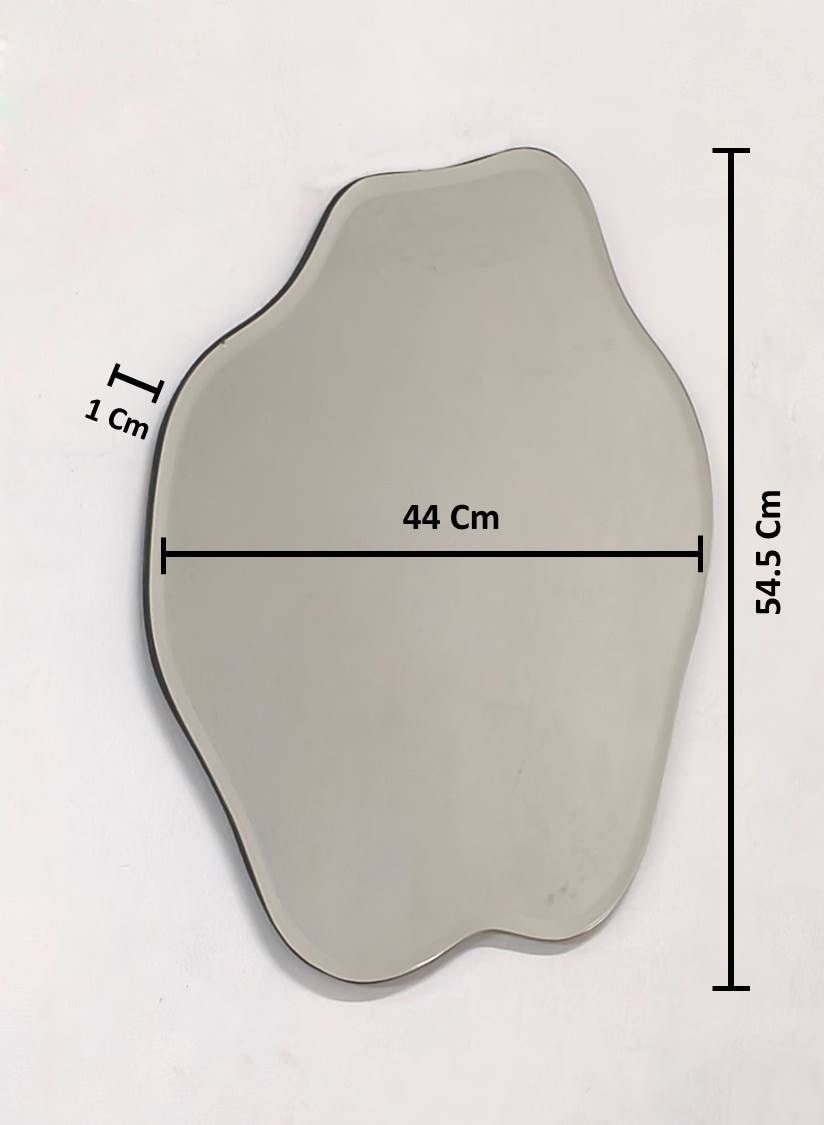 homsy by Ana Johnson Miroir mural »Missimi, Wanddekoration, 45x55cm« wellenförmig, wolkenförmig, Eleganz mit transparentem Rahmen
