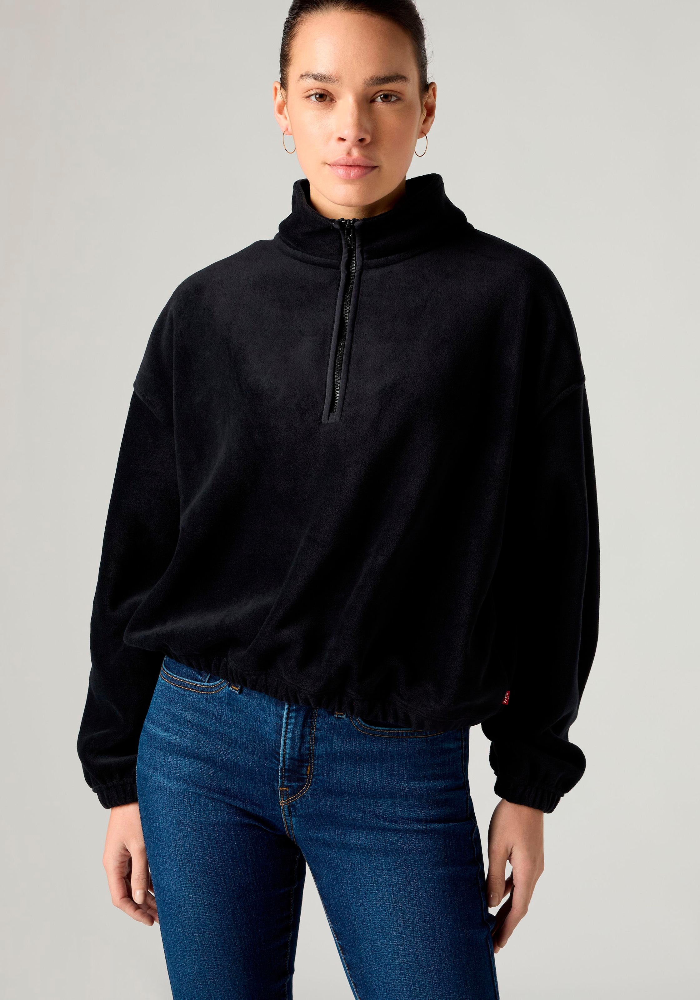 Levi's® Pull en polaire »LSE_DELTA 1/4 ZIP«, Qualité polaire facile d'entretien
