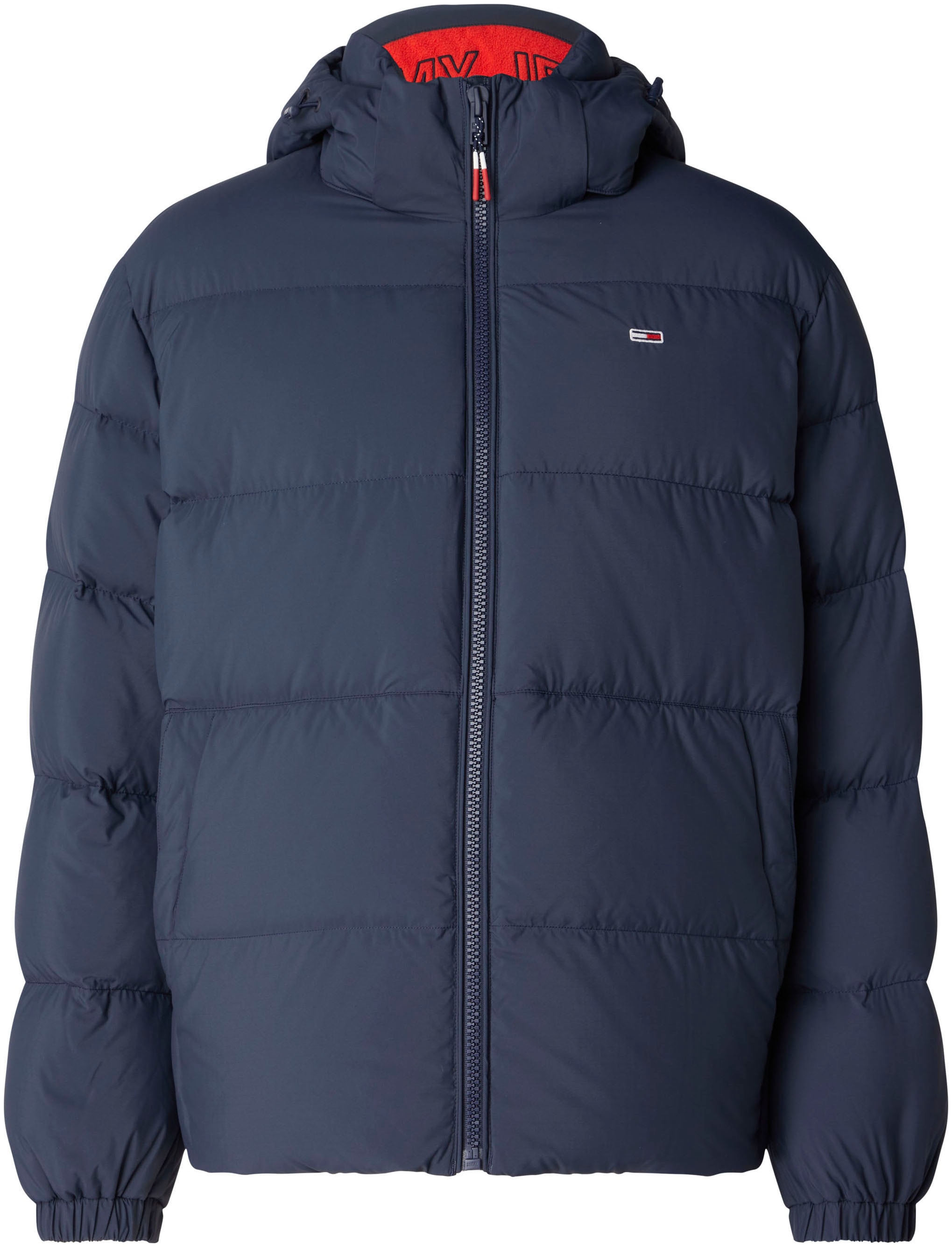 Tommy Jeans Daunenjacke »TJM ESSENTIAL DOWN JACKET«, mit Kapuze, mit Tunnelzug und Stoppern an der Kapuze