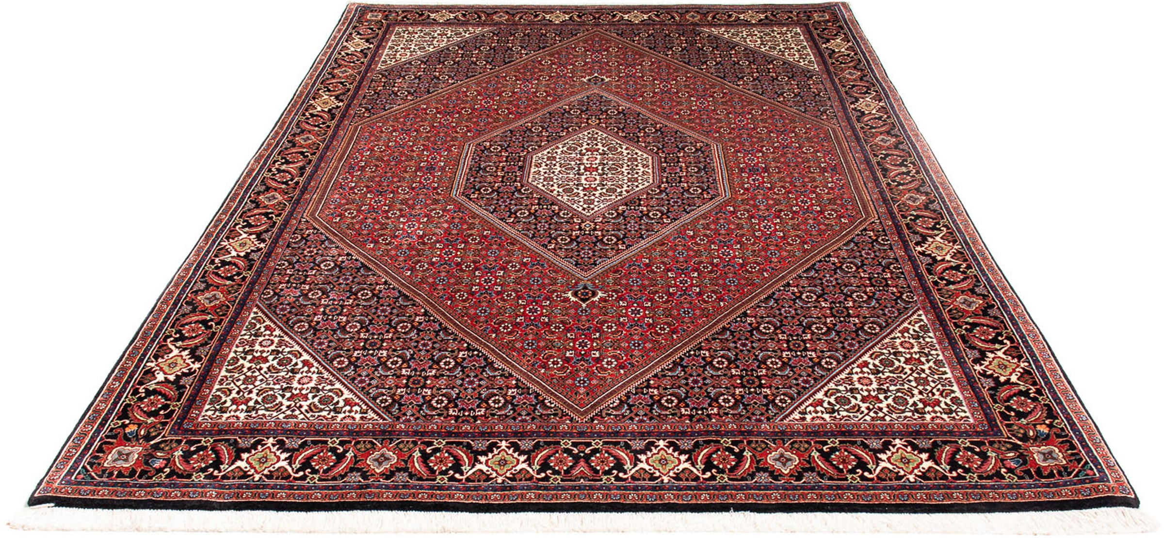 Image of morgenland Orientteppich »Perser - Bidjar - 246 x 170 cm - rost«, rechteckig, 15 mm Höhe, Wohnzimmer, Handgeknüpft, Einzelstück mit Zertifikat bei Ackermann Versand Schweiz