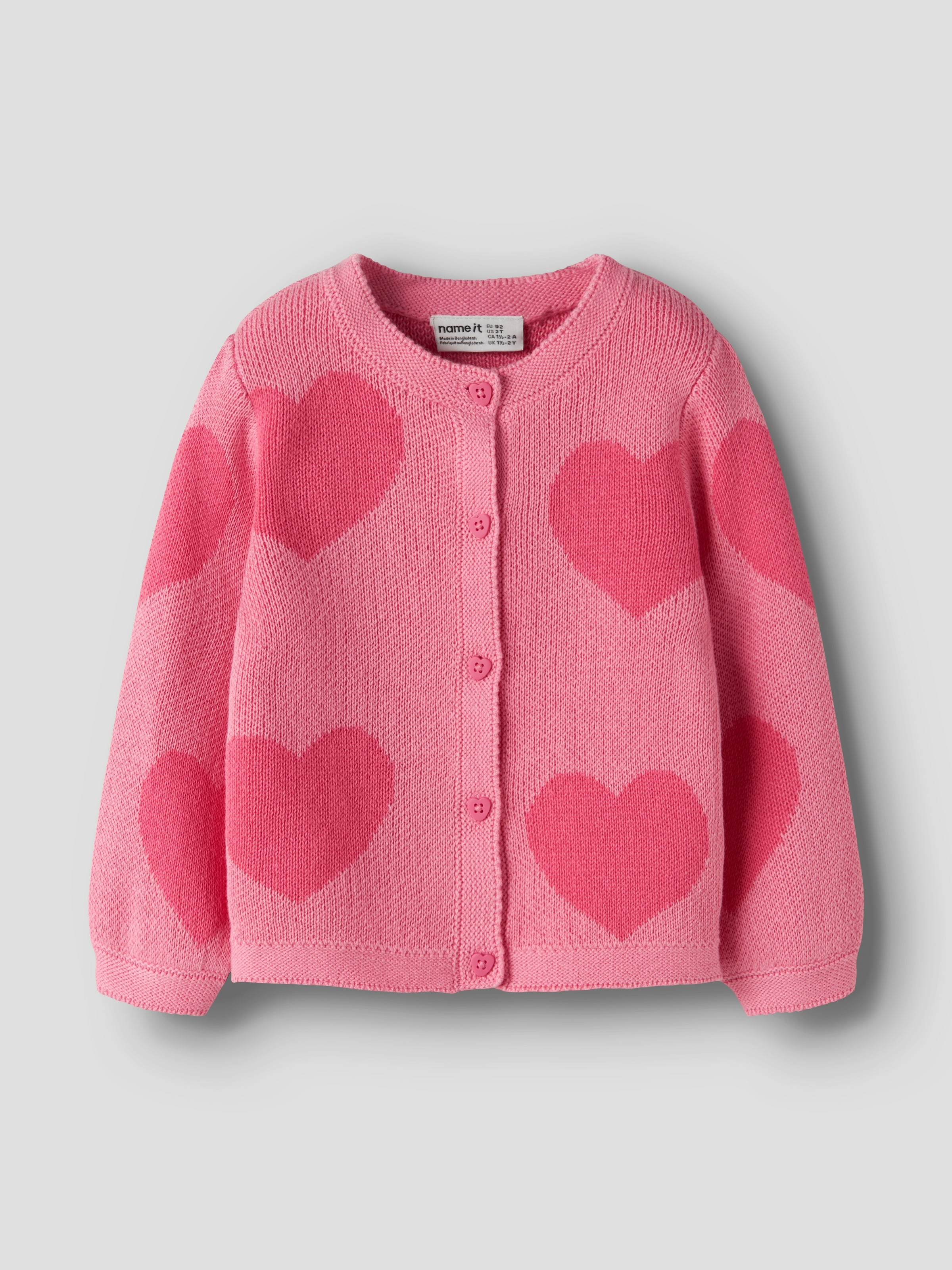Image of Name It Strickjacke "NMFLIANAX LS KNIT CARD" Baumwolle, regular fit