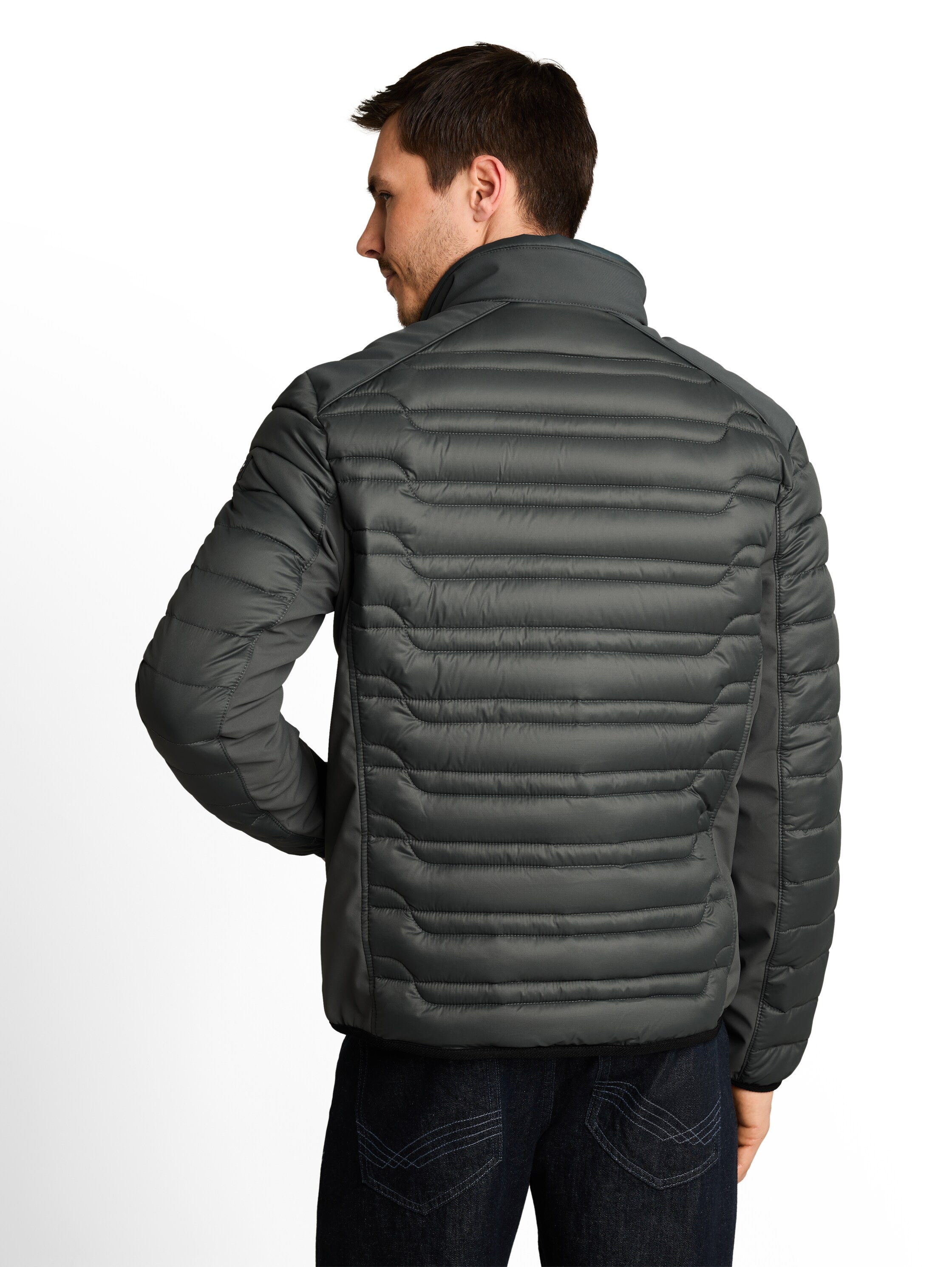 TOM TAILOR Steppjacke ohne Kapuze mit Stehkragen und Reissverschluss