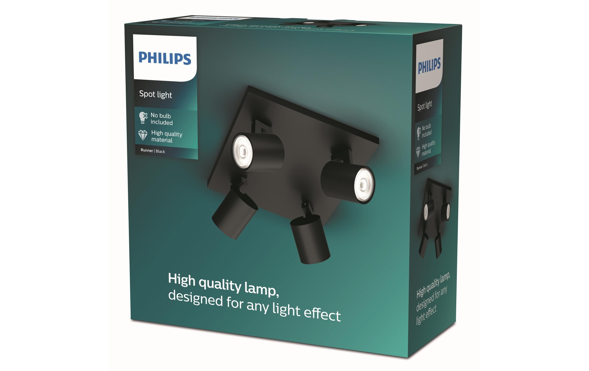 Philips Deckenleuchte, 4 flammig, Leuchtmittel GU10 | Leuchtmittel wechselbar
