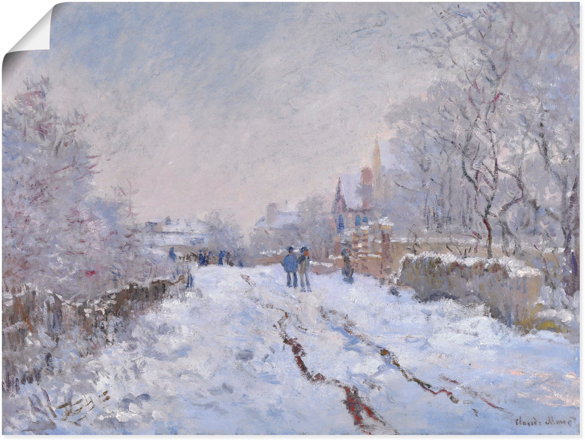 Image of Artland Poster "Schnee in Argenteuil." Vier Jahreszeiten Bilder 1 Stk. tlg. ohne Rahmen