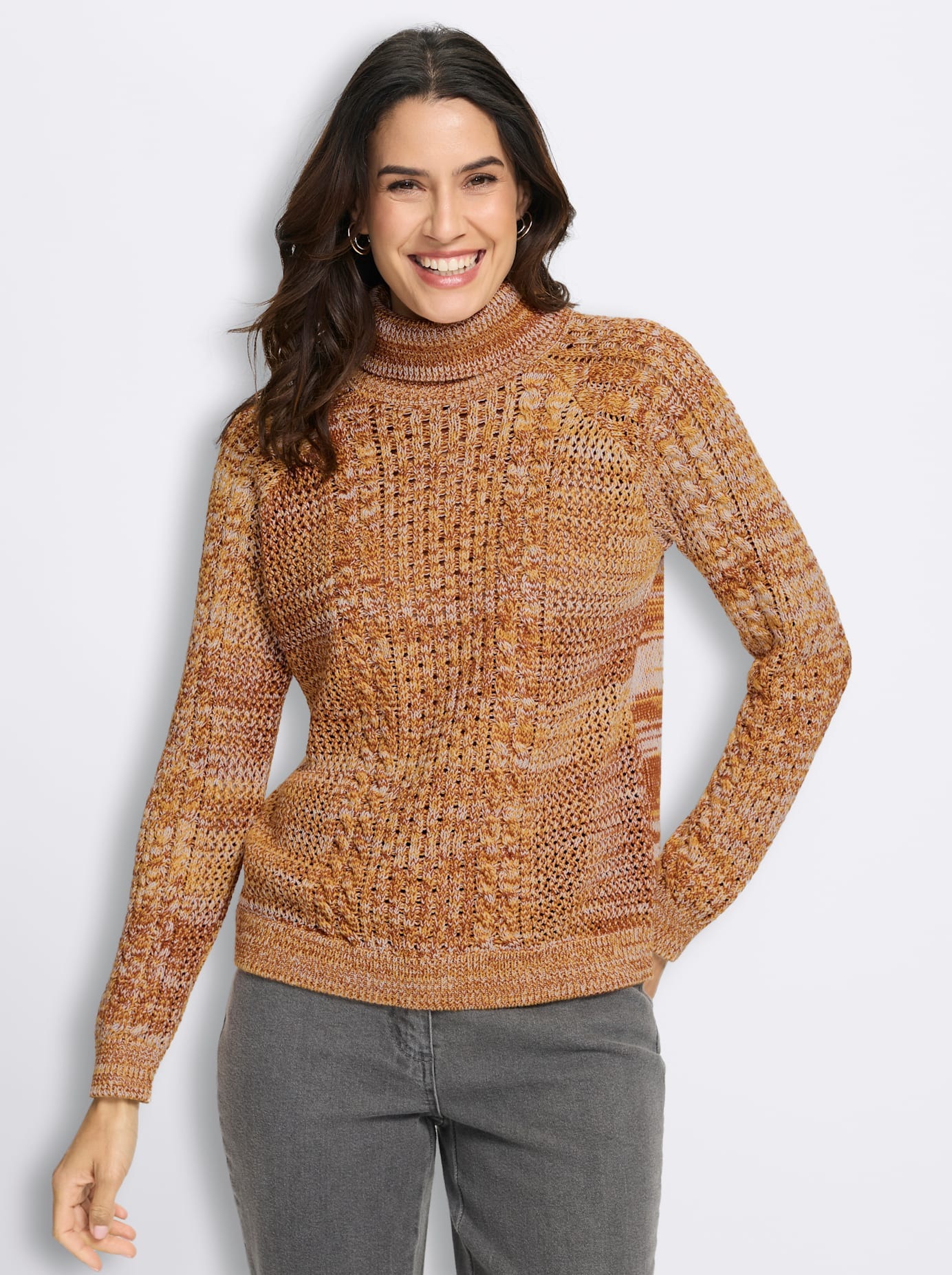 Inspirationen Rollkragenpullover »Rollkragen-Pullover«
