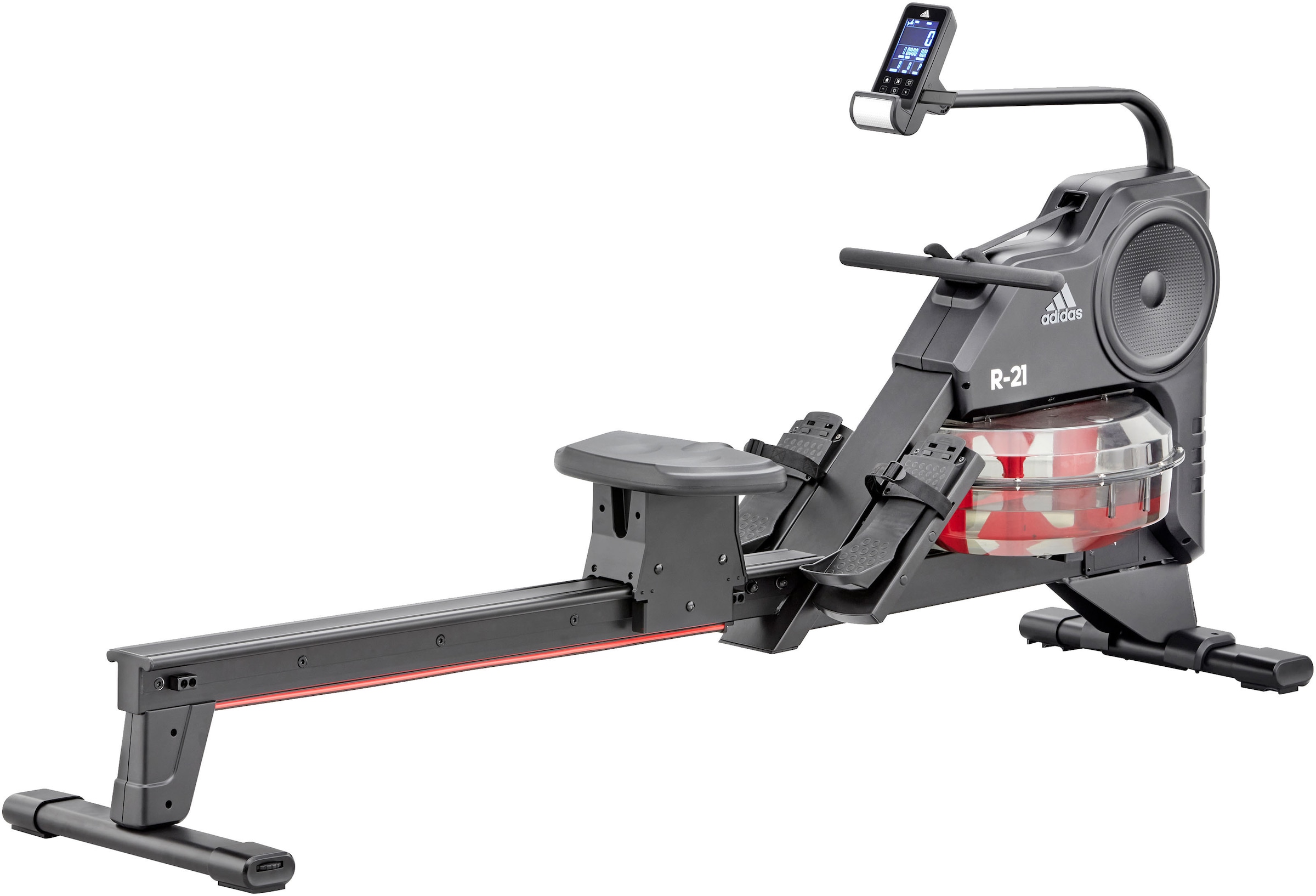 Adidas Performance, adidas Performance Rudergerät »Wasserrudergerät "R-21"« Rudermaschine, Wasserwiderstand, schwarz, ohne Unterlegmatte, Rudergerät