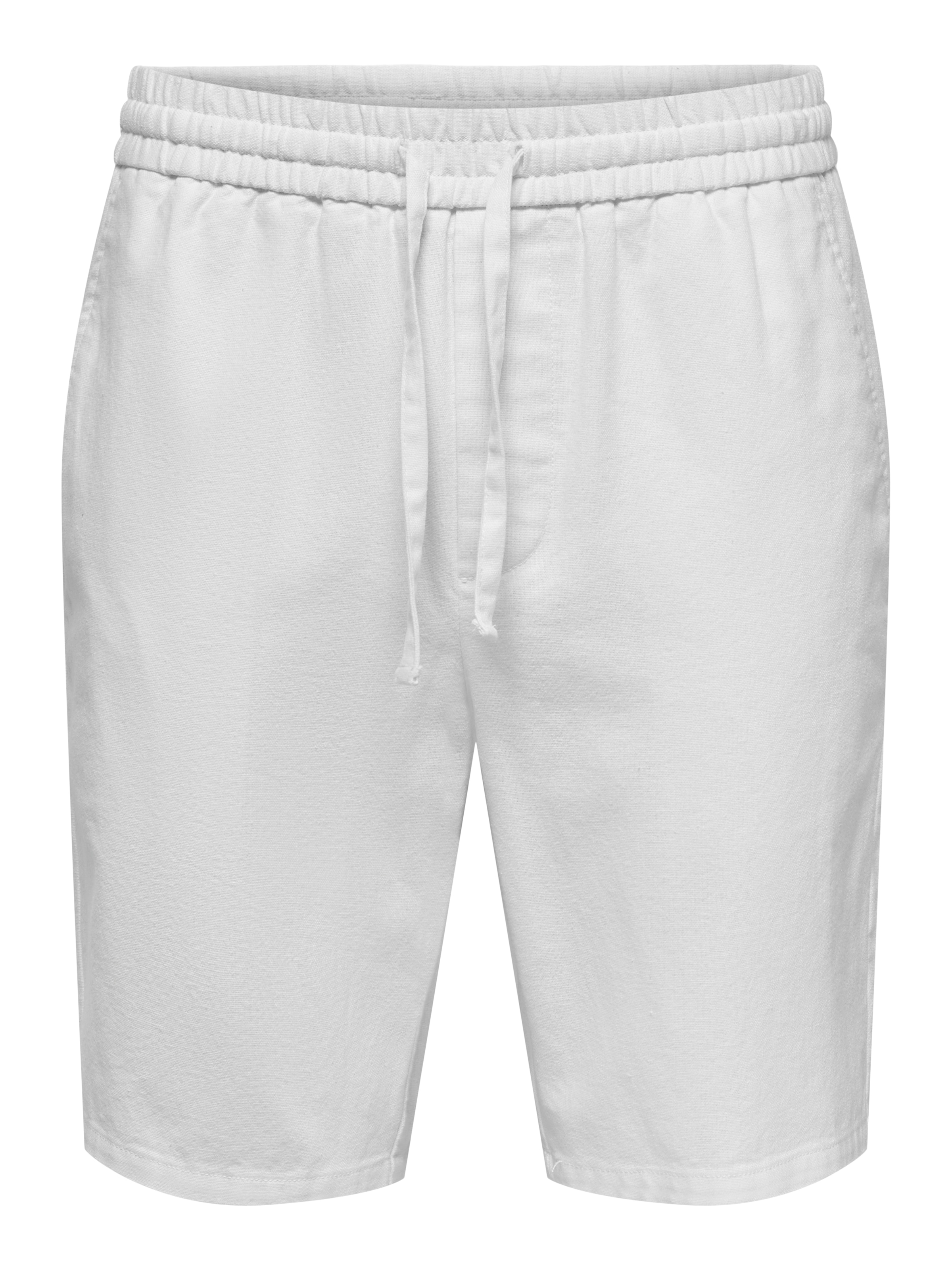 ONLY & SONS Shorts »ONSLINUS 0007 COT LIN SHORTS NOOS«  Baumwolle mit Leinen,  normal geschnitten