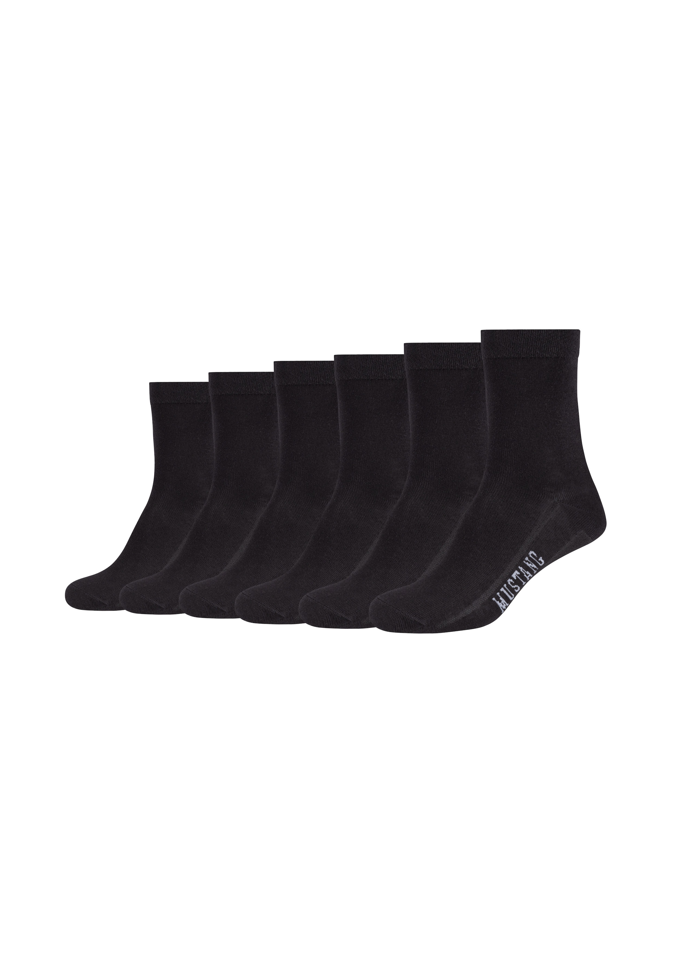 MUSTANG Socken 6 Paar tlg. mit verstärktem Fersen- und Zehenbereich
