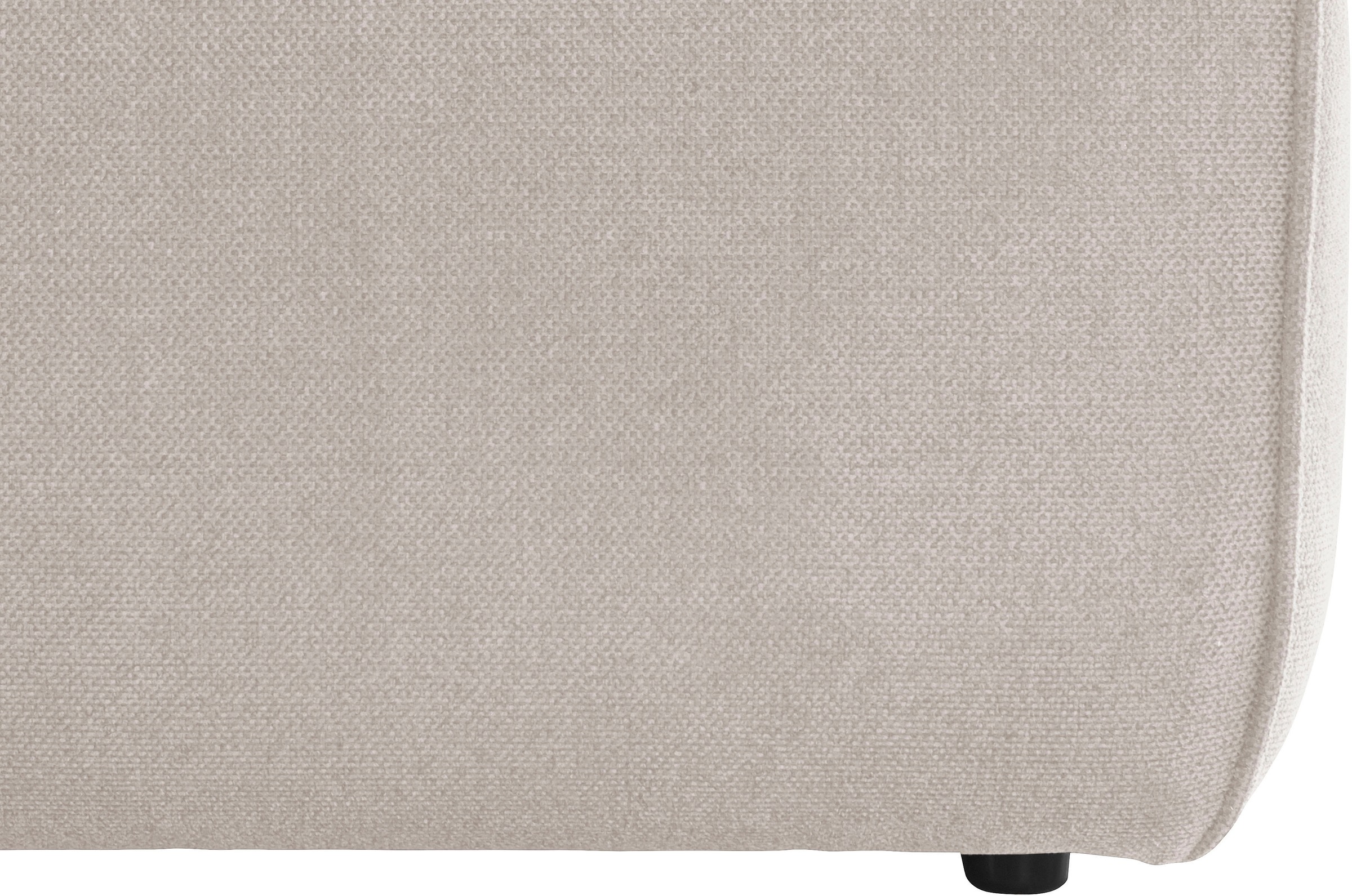 andas Ecksofa »Noord mit Kedernaht, Breite 227 cm«, Cord, Struktur, Webstoff, mit Wellenunterfederung, Massivholzrahmen