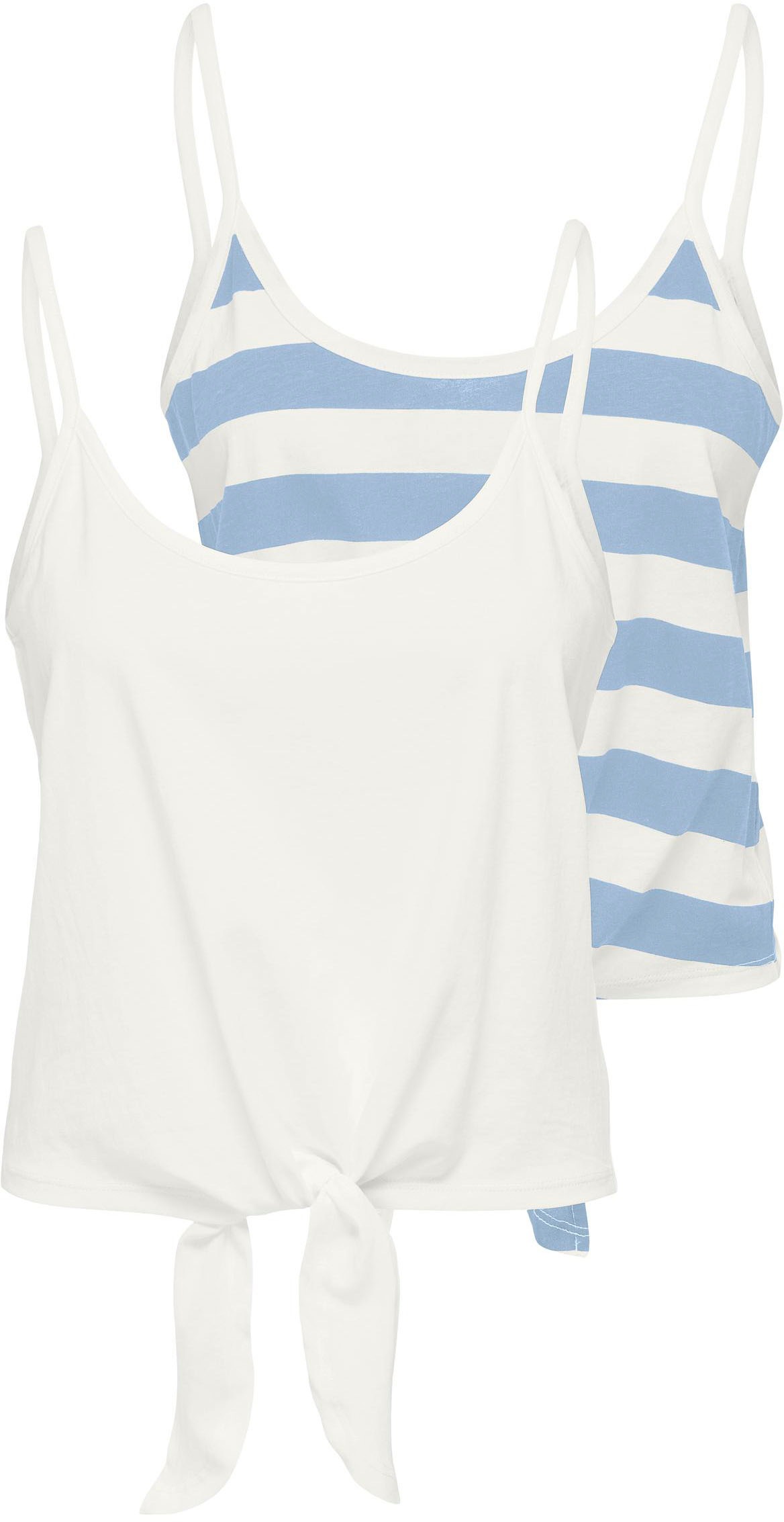 Image of Only Trägertop »ONLMAY S/L REG SHORT KNOT TOP JRS 2PK« bei Ackermann Versand Schweiz