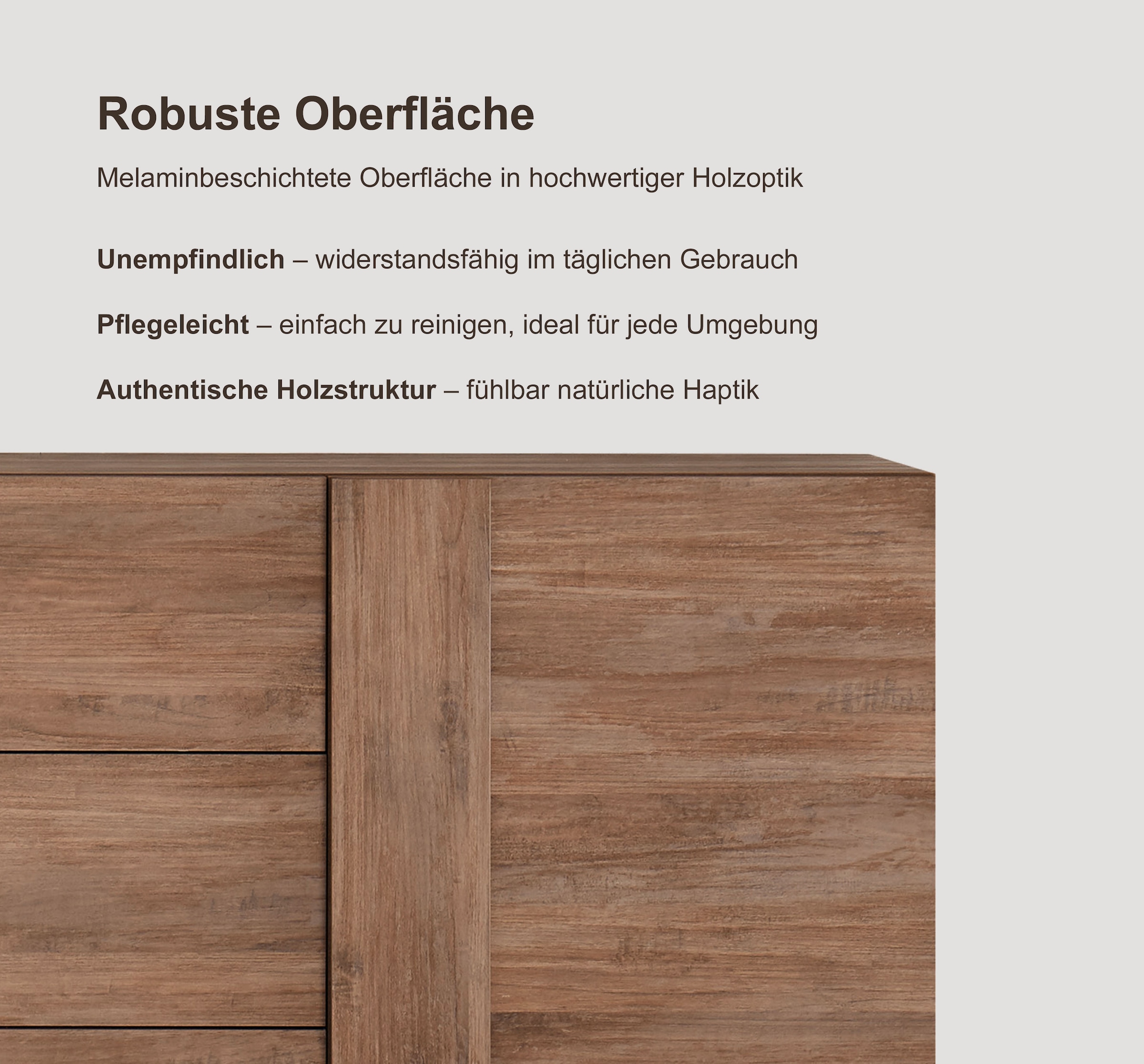 INOSIGN Lowboard »Jupiter, Breite 181 cm, TV-Board 1 Tür - Soft Closing, 2 Schubkästen,«, TV-Schrank, moderne Griffblende, FSC®, cleveres Stauraumkonzept