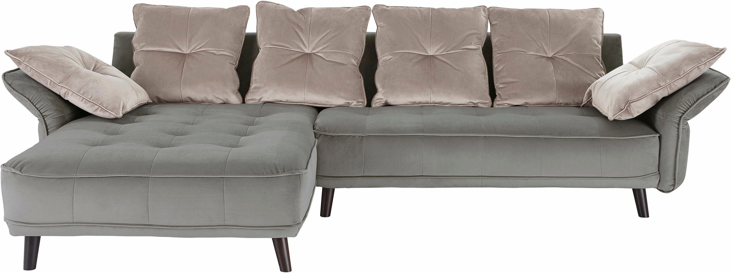 Image of INOSIGN Ecksofa »Charming«, mit farblich abgesetzten Rückenkissen bei Ackermann Versand Schweiz