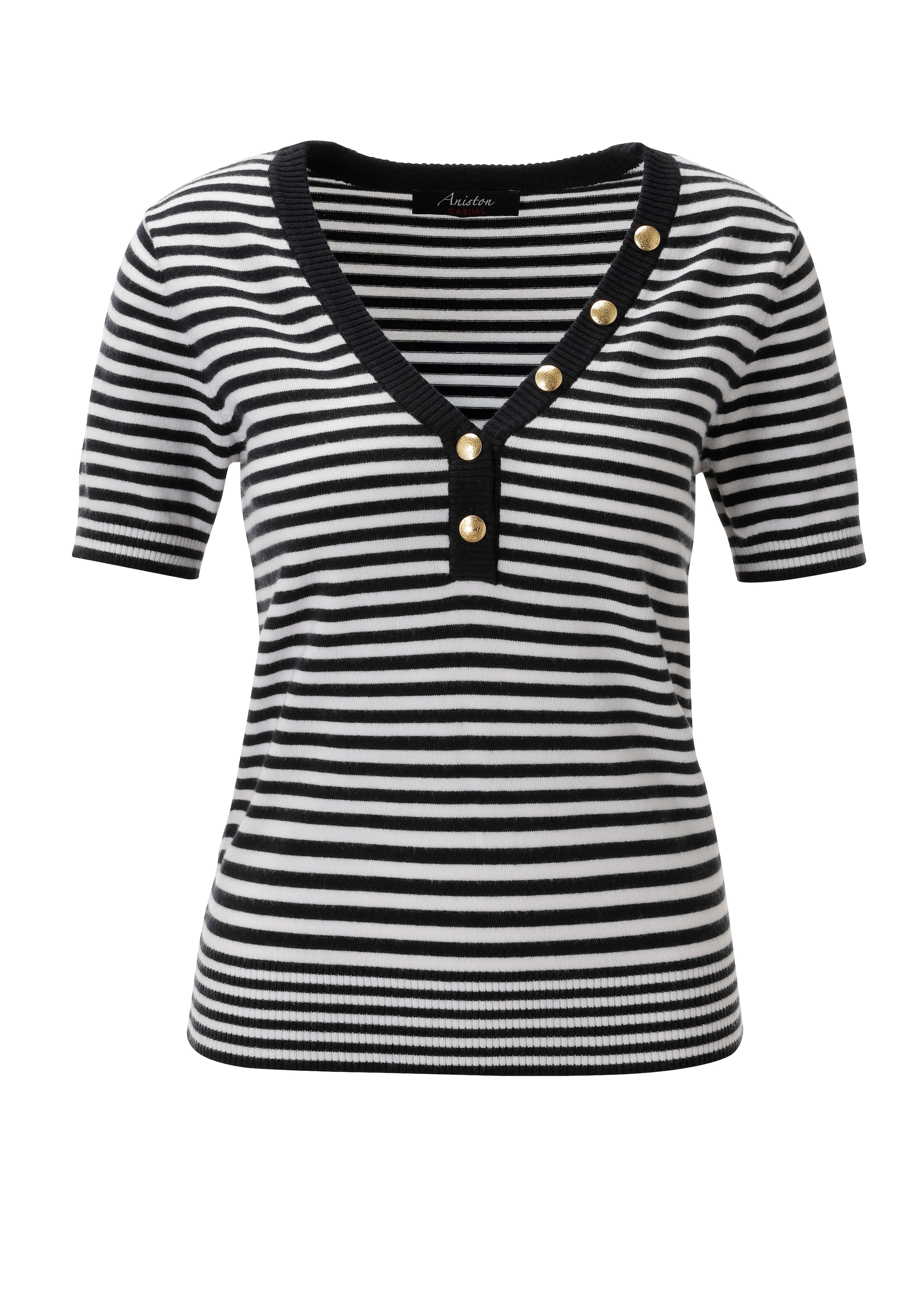 Aniston CASUAL Pull en tricot dans un motif rayé marin - NOUVELLE COLLECTION