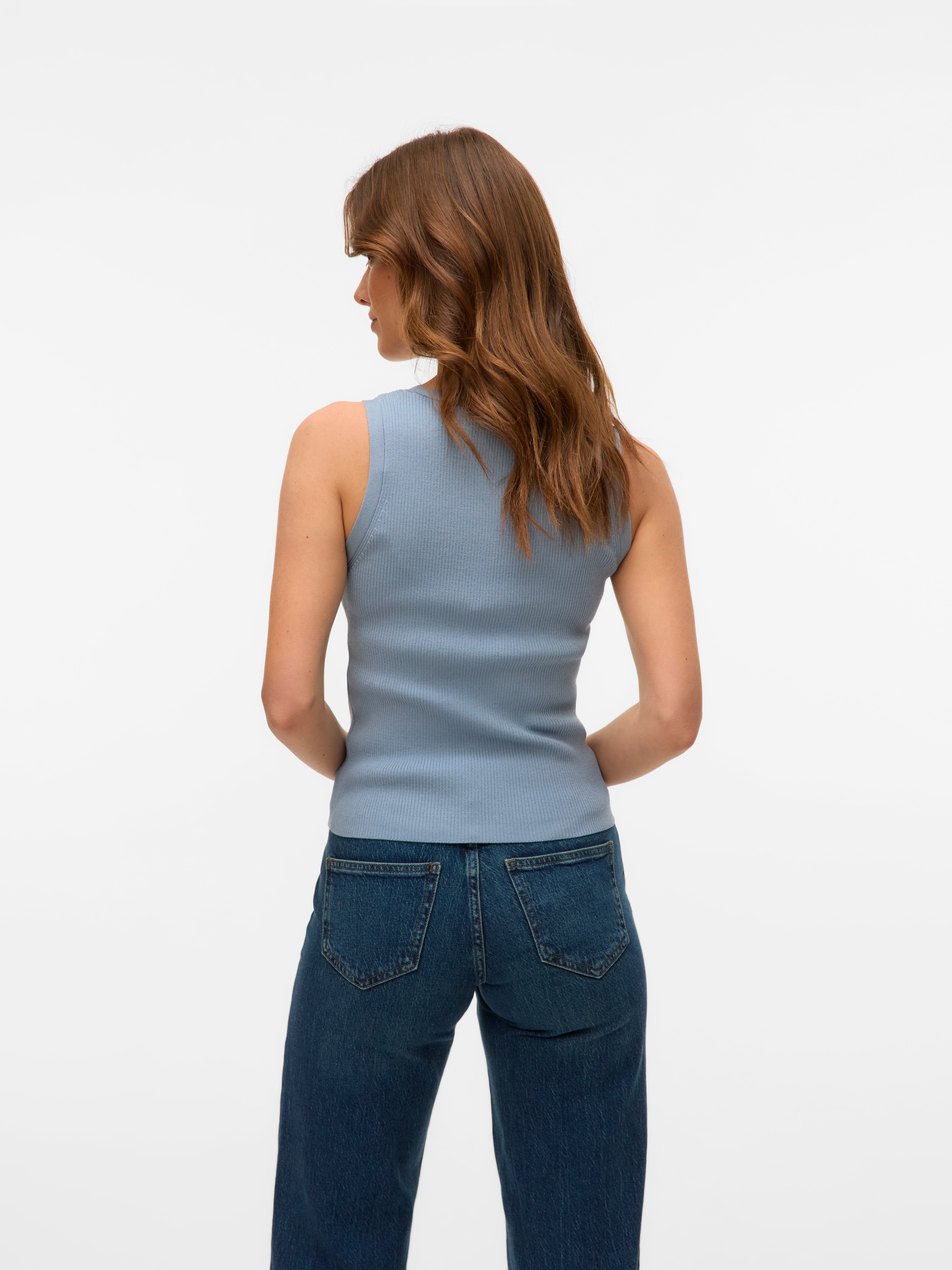 Vero Moda Stricktop »VMPOPPY SL SQUARE NECK TOP VMA NOOS«