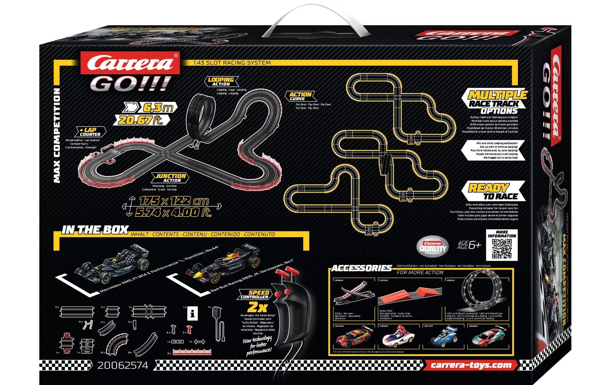 Carrera® Autorennbahn »GO! F1 Max Competition / 6,3 m«