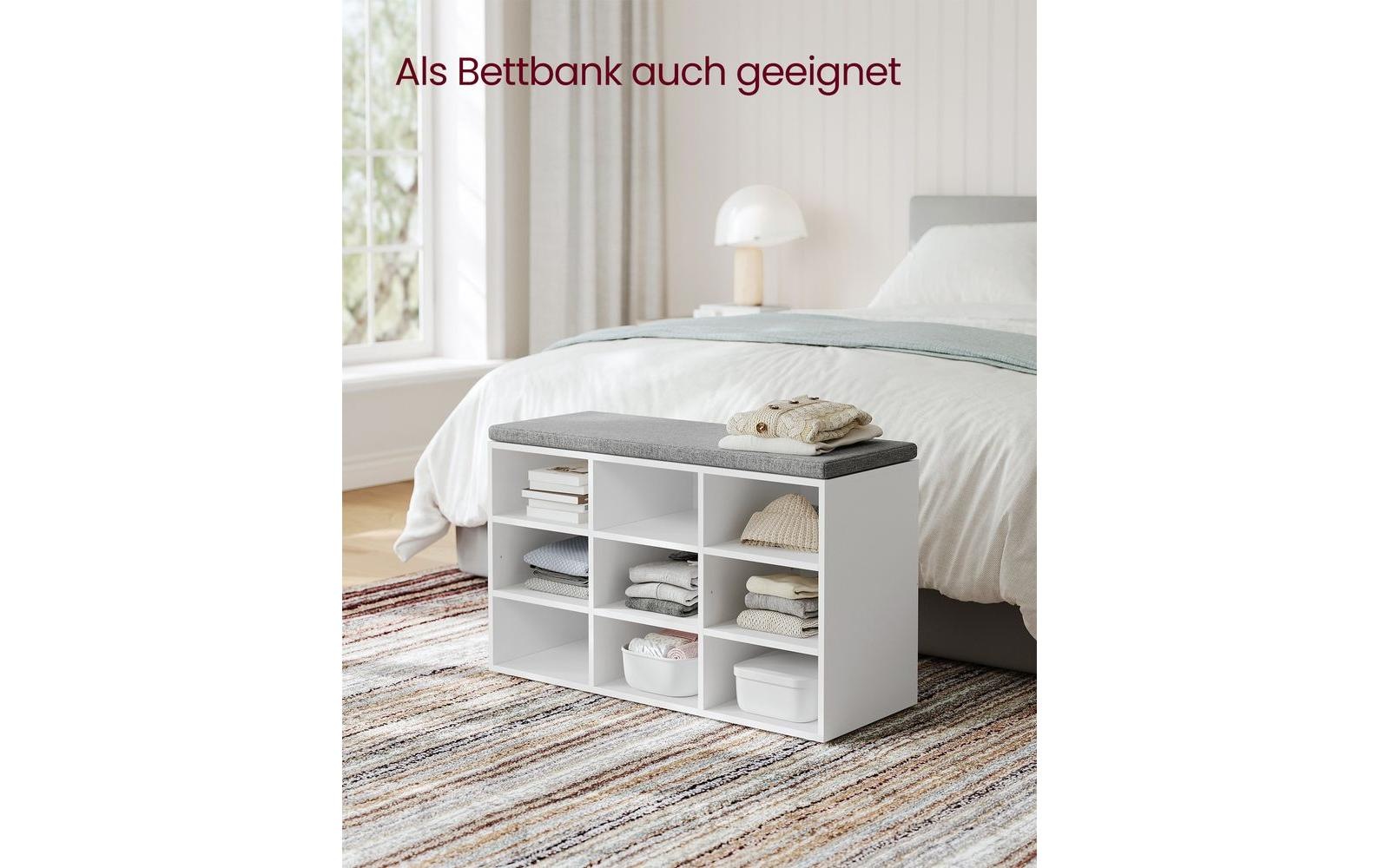 VASAGLE Schuhschrank »mit Polster 78.5 x 48 cm«