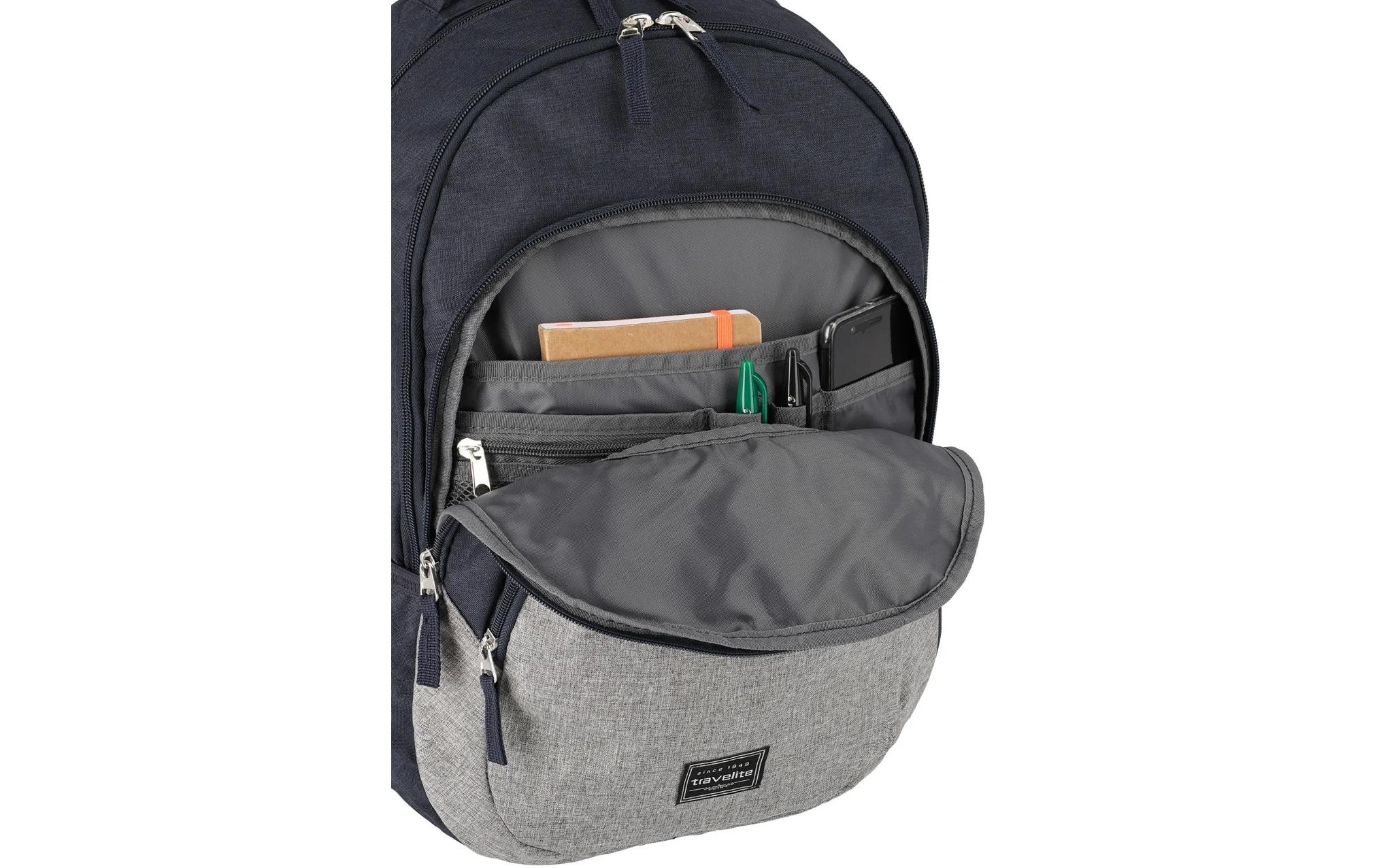 travelite Rucksack »BASICS Melange« ideal für Freizeit, Arbeit, Schule und Reisen
