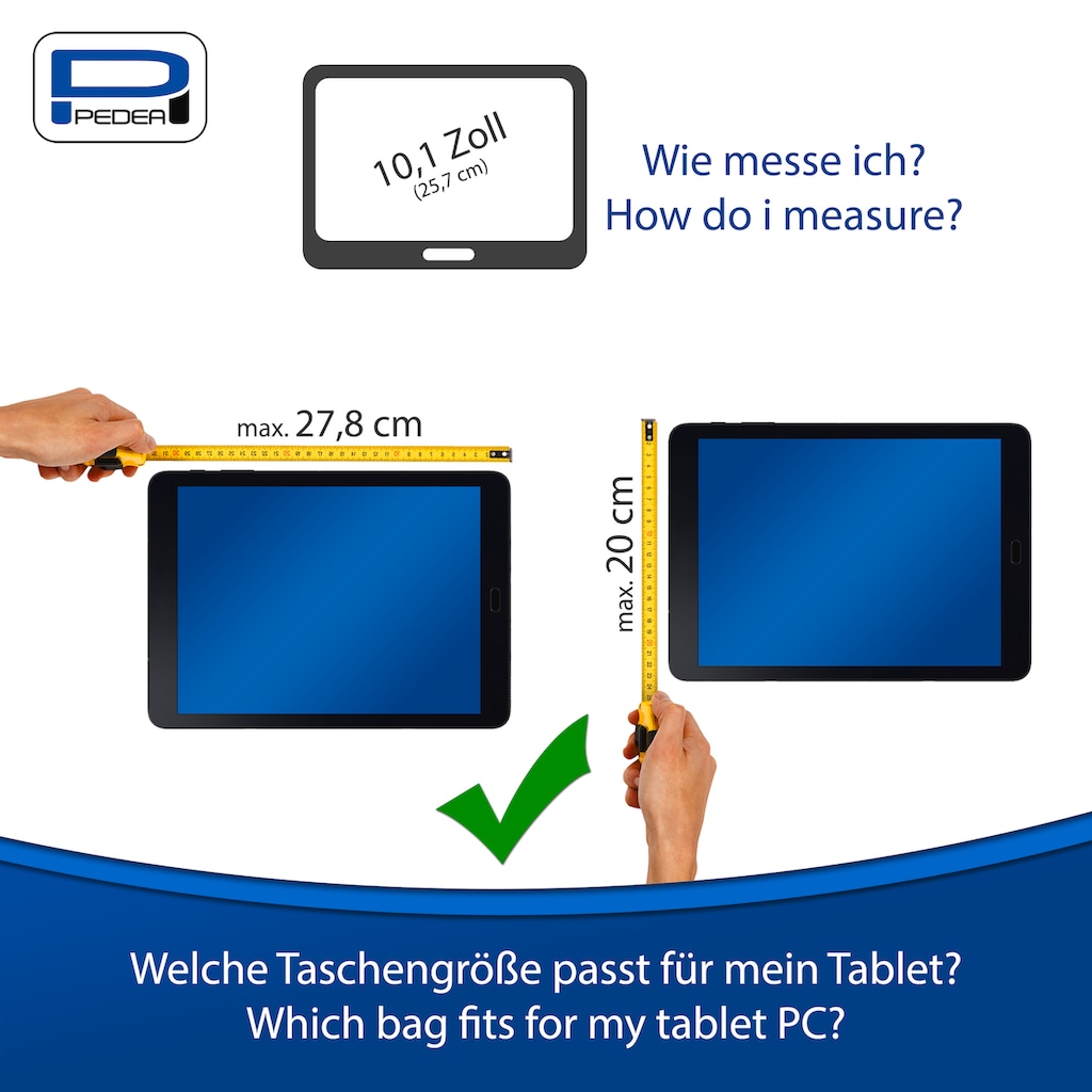 PEDEA Tablettasche »Tablettasche Fashion bis 25,7cm (10.1)«