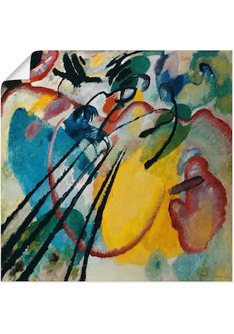 Kunstdruck »Improvisation 26 (Rudern). 1912«, Gegenstandslos, (1 St.)