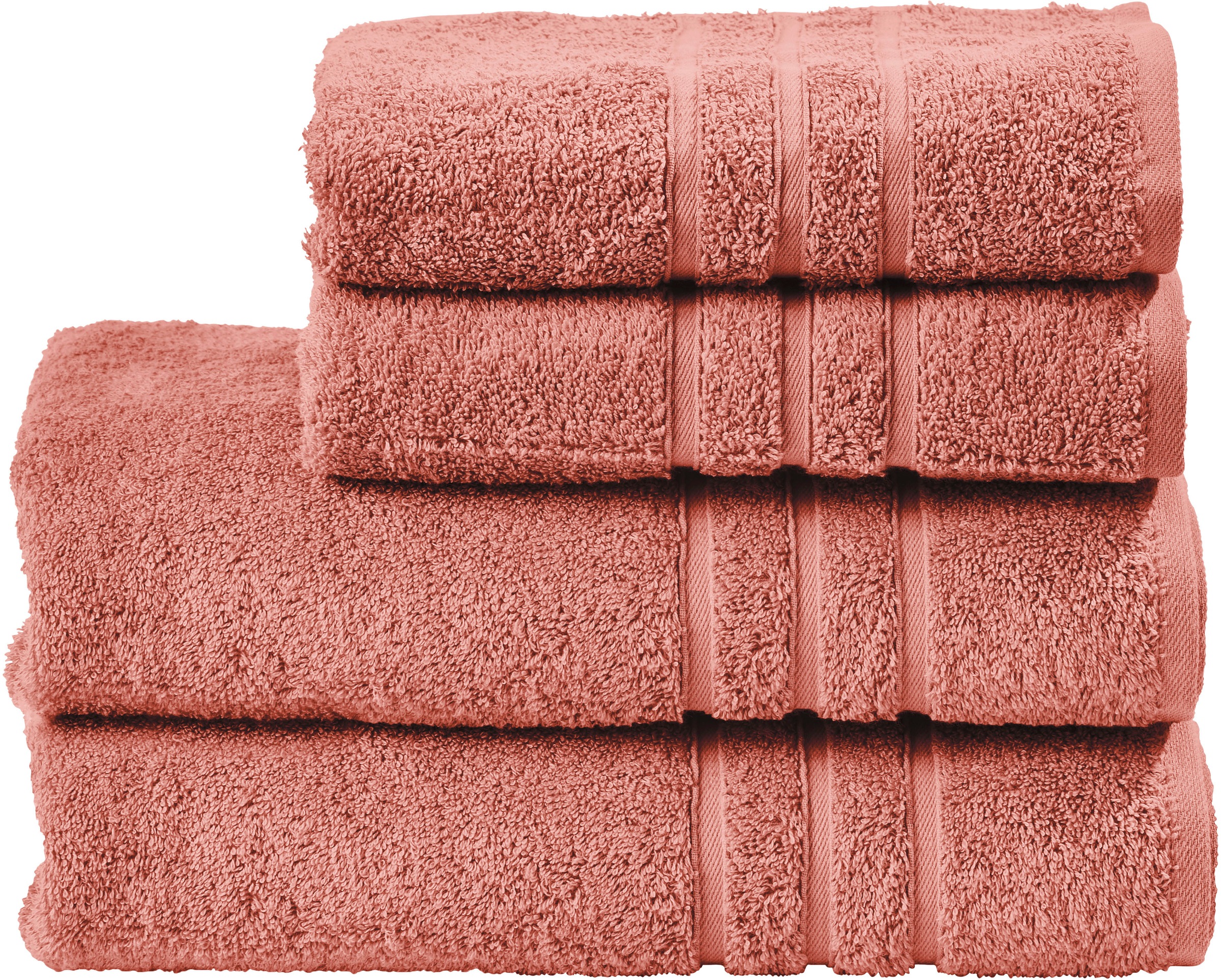 Image of done.® Handtuch Set »Daily Uni«, Set, 4 tlg., Walkfrottier, Uni Farben, saugfähiges Walkfrottier, in verschiedenen Set Varianten erhältlich bei Ackermann Versand Schweiz