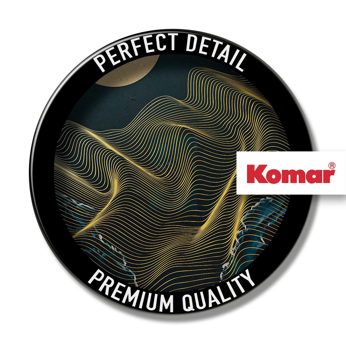 Komar Tableau sur toile »Moon Waves - Grösse 40 x 60 cm« 1 cuis tlg. Keilrahmenbild mi Echtholzrahmen