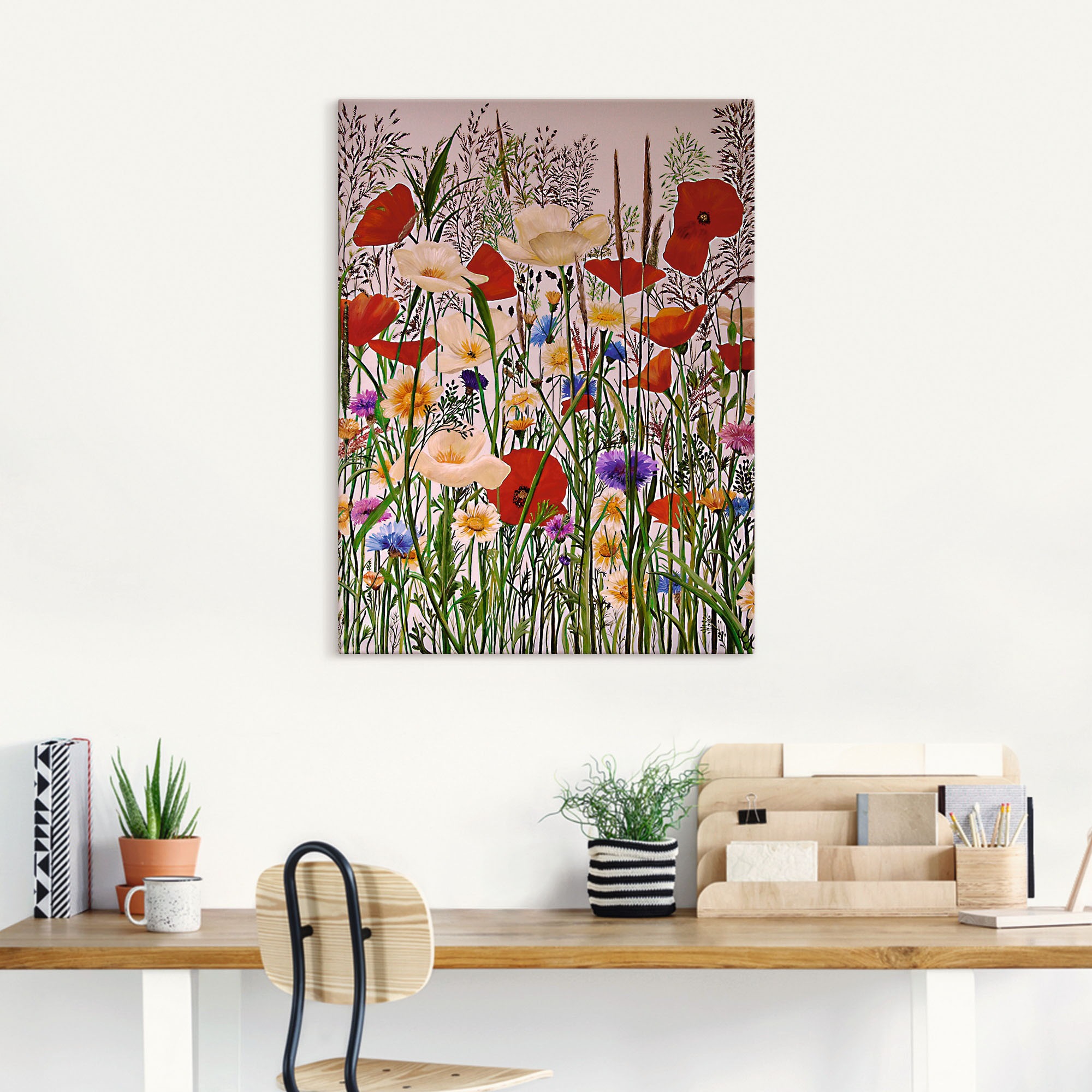 Artland Leinwandbild »Blumenwiese« Baumbilder 1 Stk. tlg. auf Holzrahmen gespannt