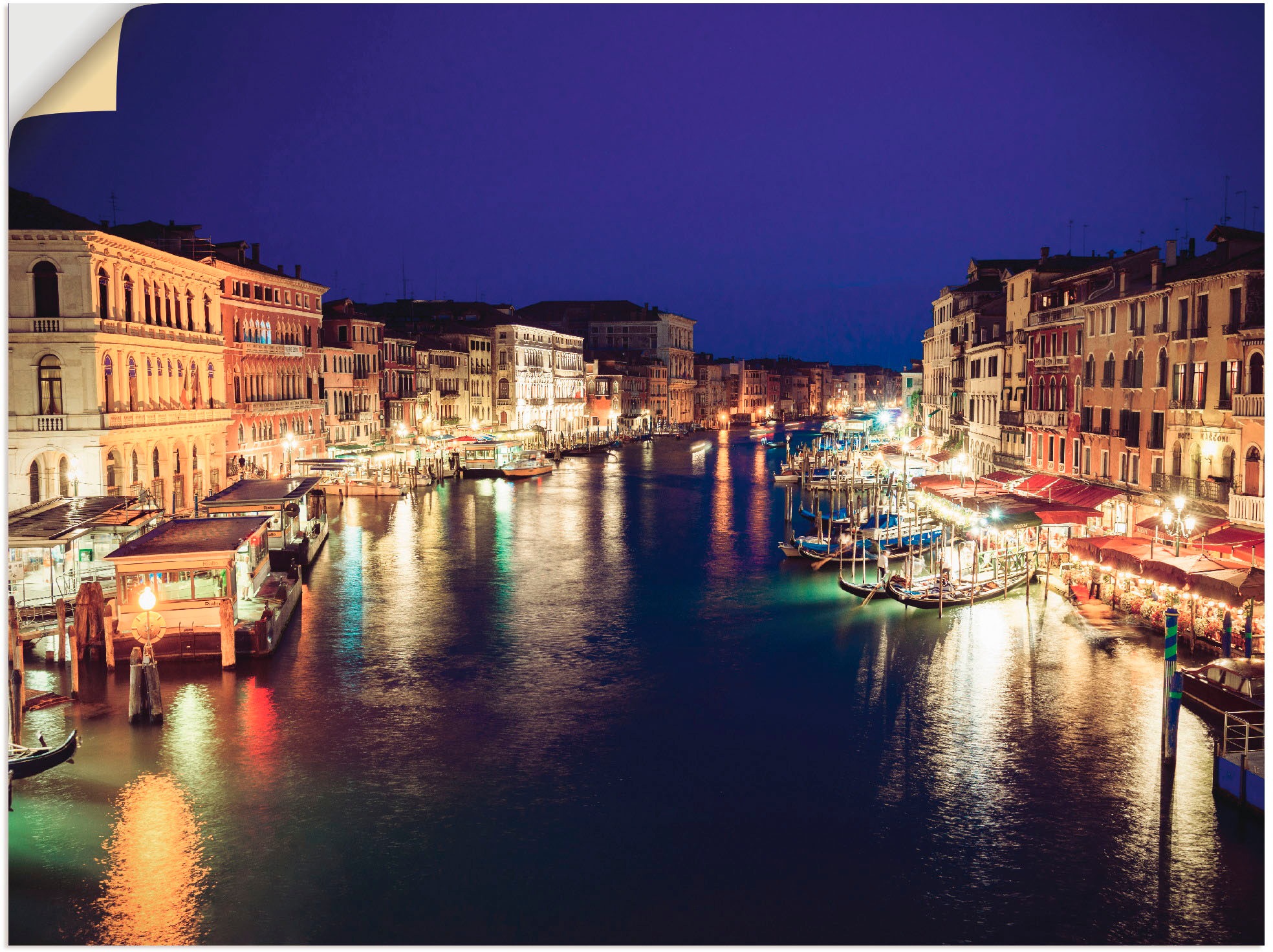 Artland Wandbild »Venedig bei Nacht«, in Italien, Alubild, Wandaufkleber als bequem oder Grössen versch. Poster St.), kaufen Leinwandbild, (1