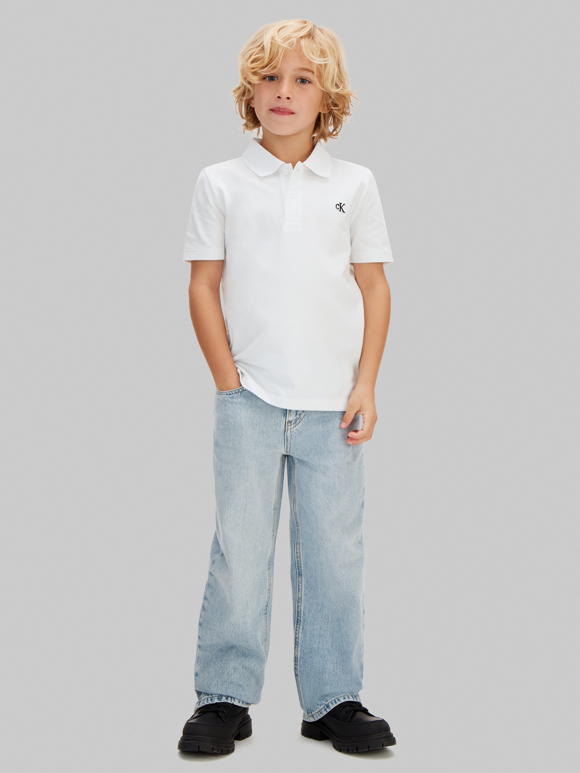 Calvin Klein Jeans Poloshirt »SOLID POLO« Regular fit für Kinder mit Polokragen