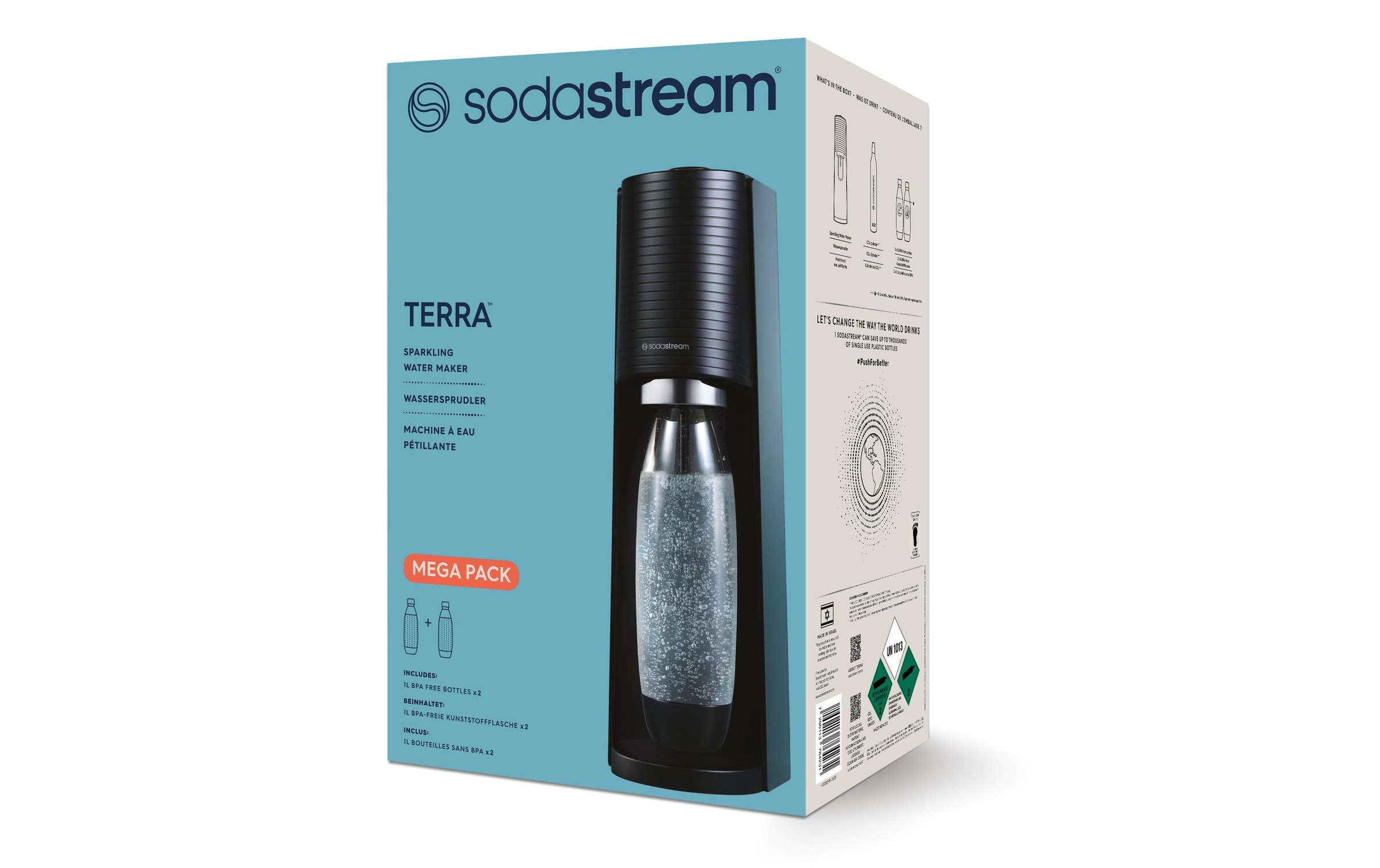 SodaStream Wassersprudler »Terra Schwarz, Mega Pack«