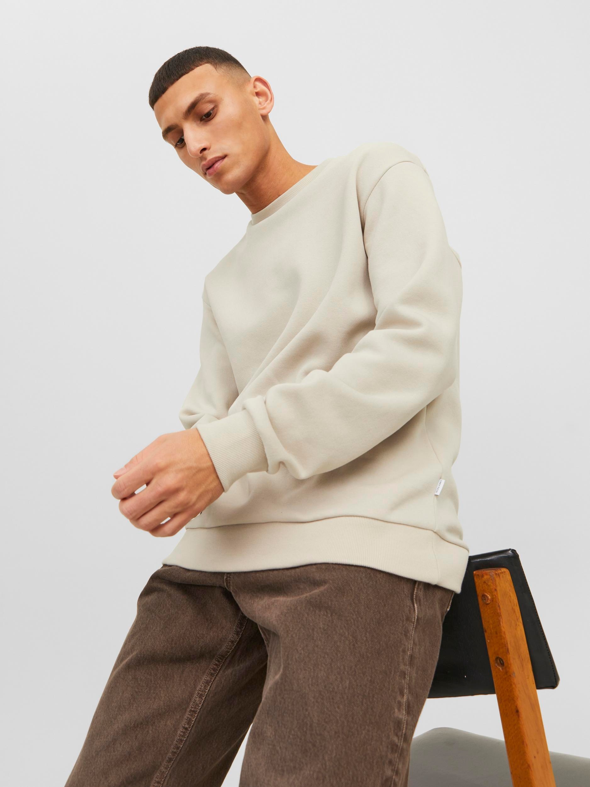 Jack & Jones Sweatshirt »JJEBRADLEY mit Rippbündchen für Alltag und Freizeit«, mit Rippbündchen