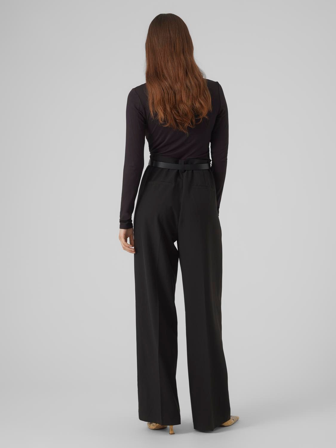 Vero Moda V-Shirt »VMROSA LS V-NECK LACE TOP GA JRS NOOS«