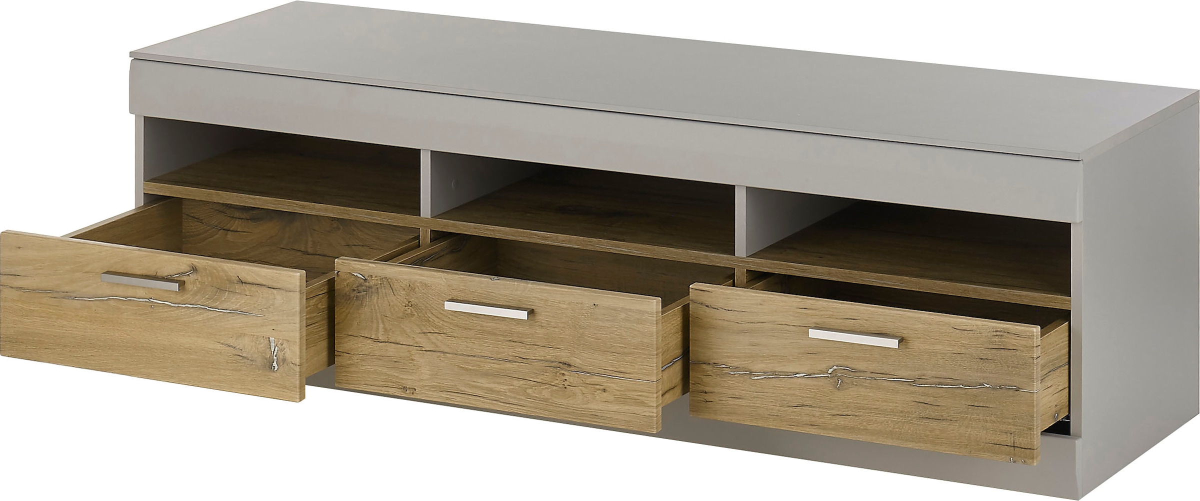 INOSIGN Lowboard »SCARA«, mit Applikation Zinneiche Dekor, Breite 150 cm, mit Softclose-Funktion