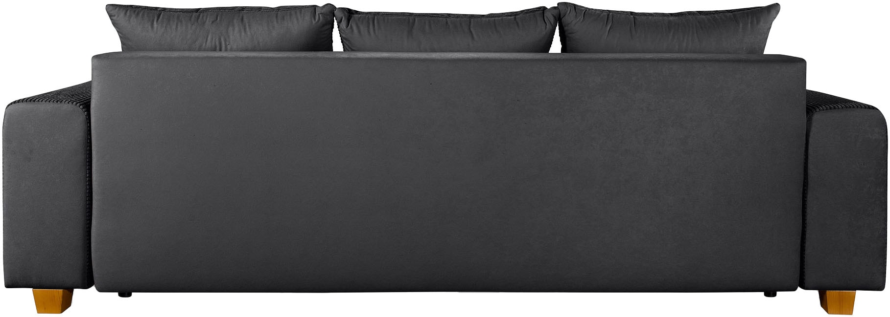 COLLECTION AB Canapé-lit »Yves, Liegefläche (B/T): 142/194 cm« inkl. Bettfunktion, Bettkasten, Federkern & Zierkissen