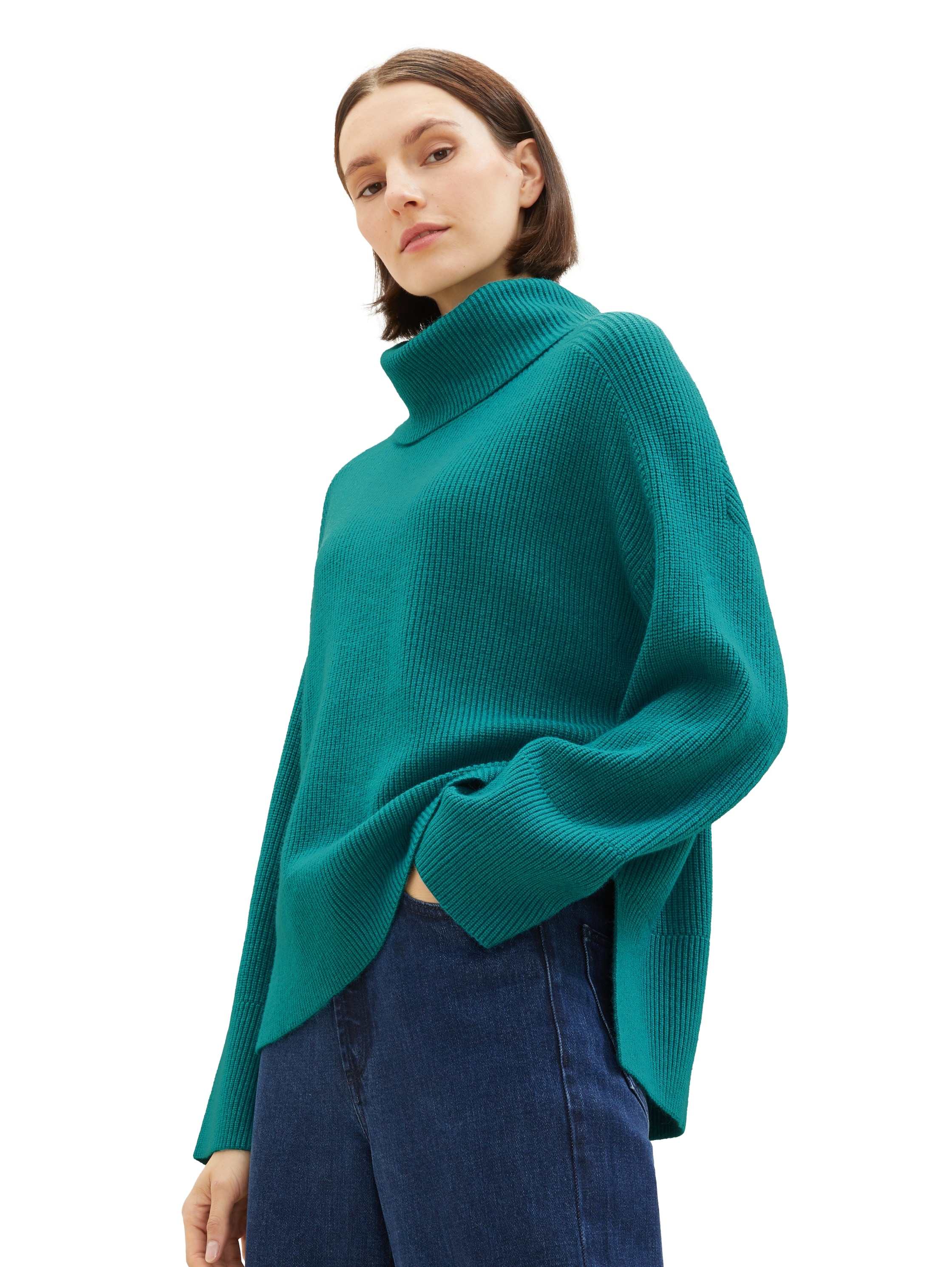 TOM TAILOR Strickpullover, mit Markenlabel