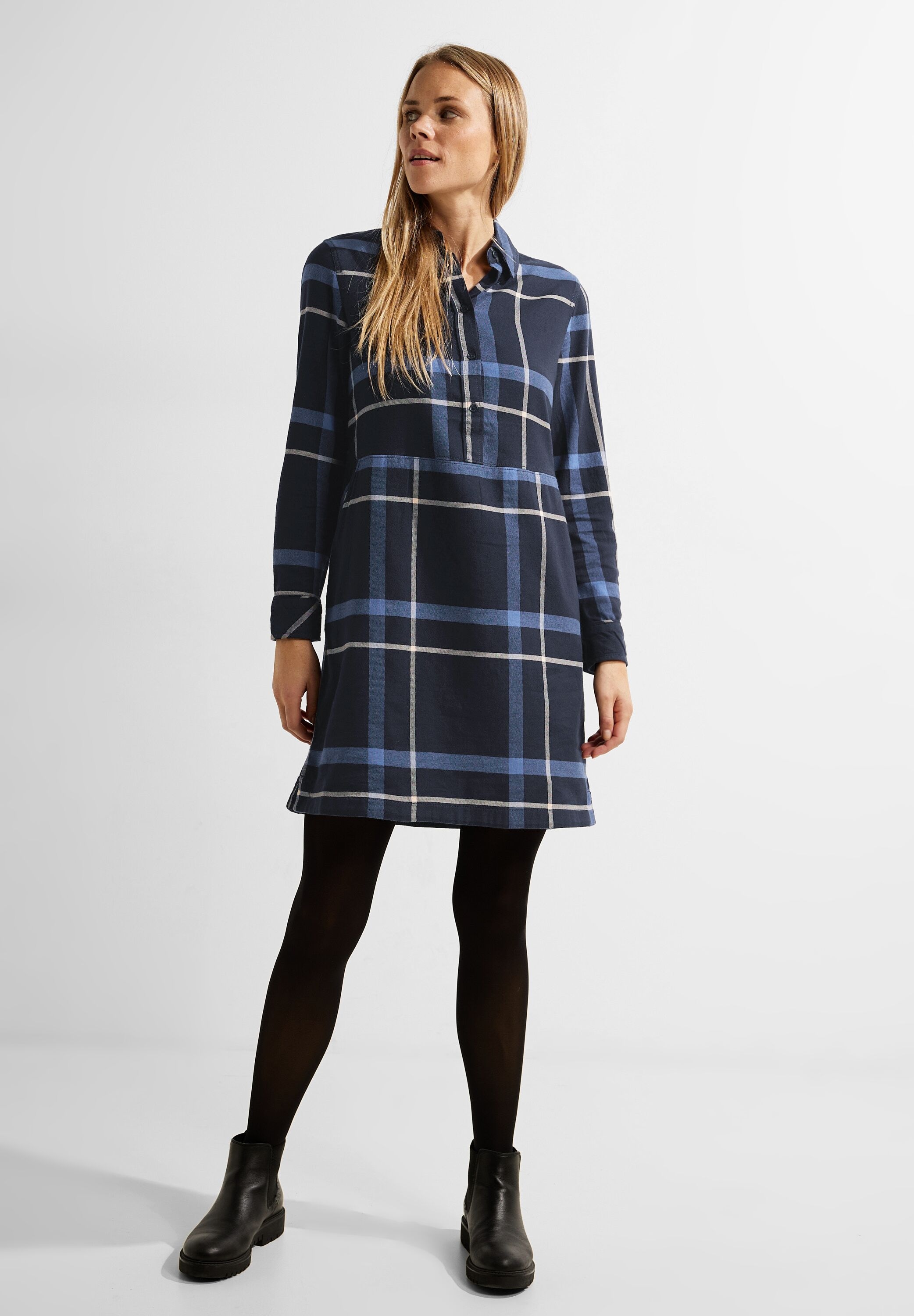 ♕ Cecil Blusenkleid »Flannel Check versandkostenfrei kaufen Dress«