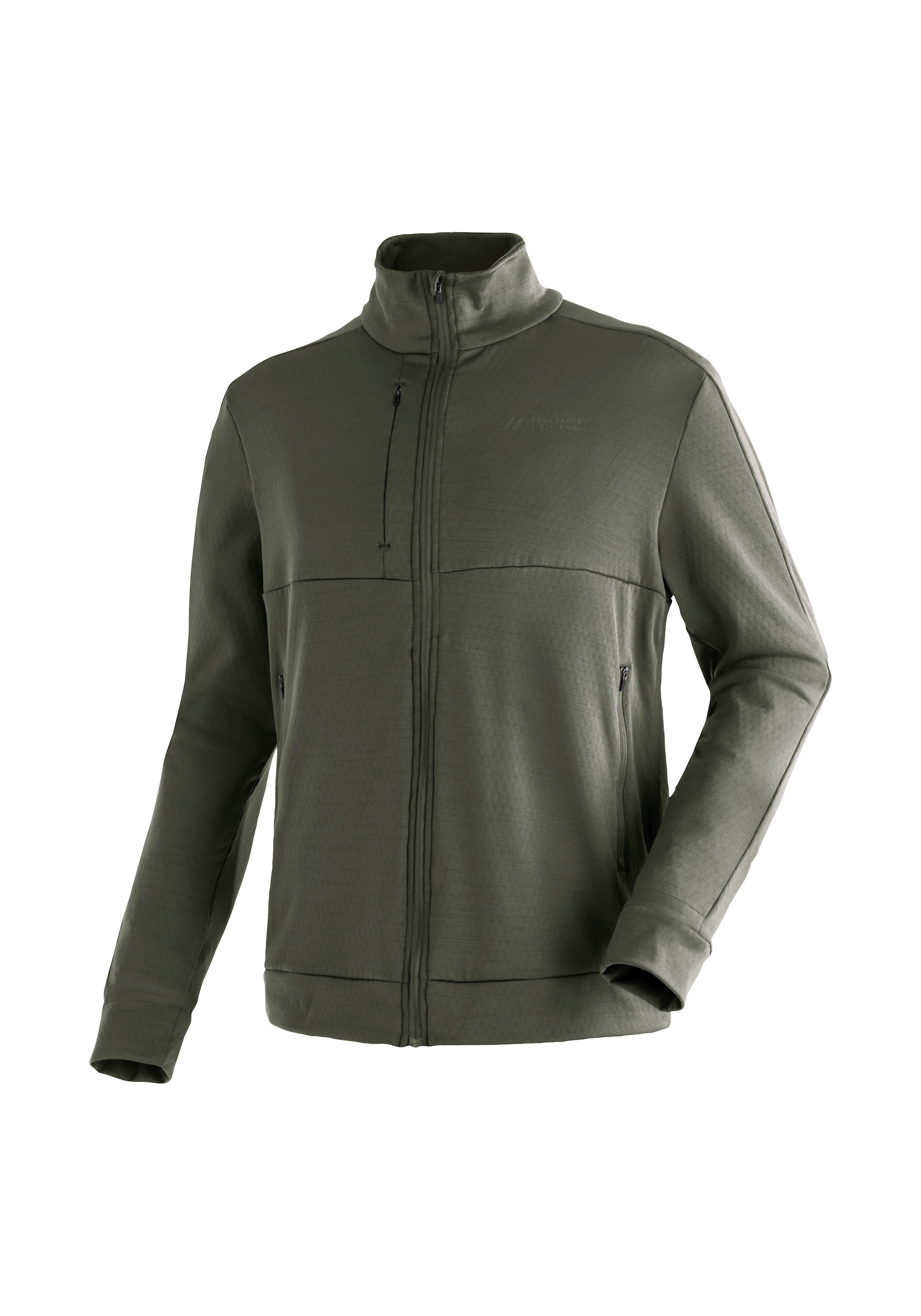 Image of Maier Sports Funktionsshirt "Granni M" Herren Midlayer-Jacke, atmungsaktiv und schnelltrocknend, Fleece-Jacke