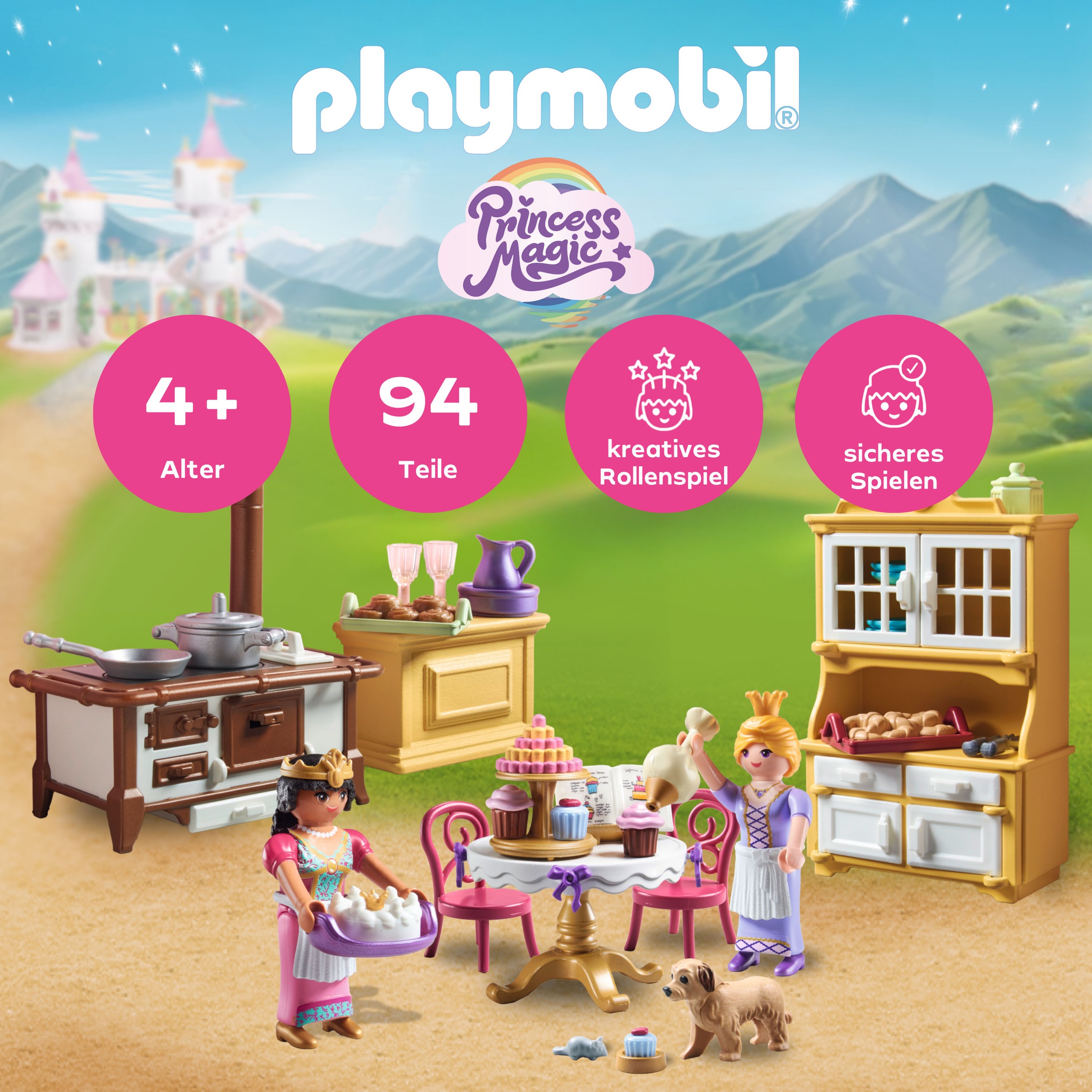 Playmobil® Konstruktions-Spielset »Königliche Küche (71848), Playmobil Princess Magic« Made in Europe