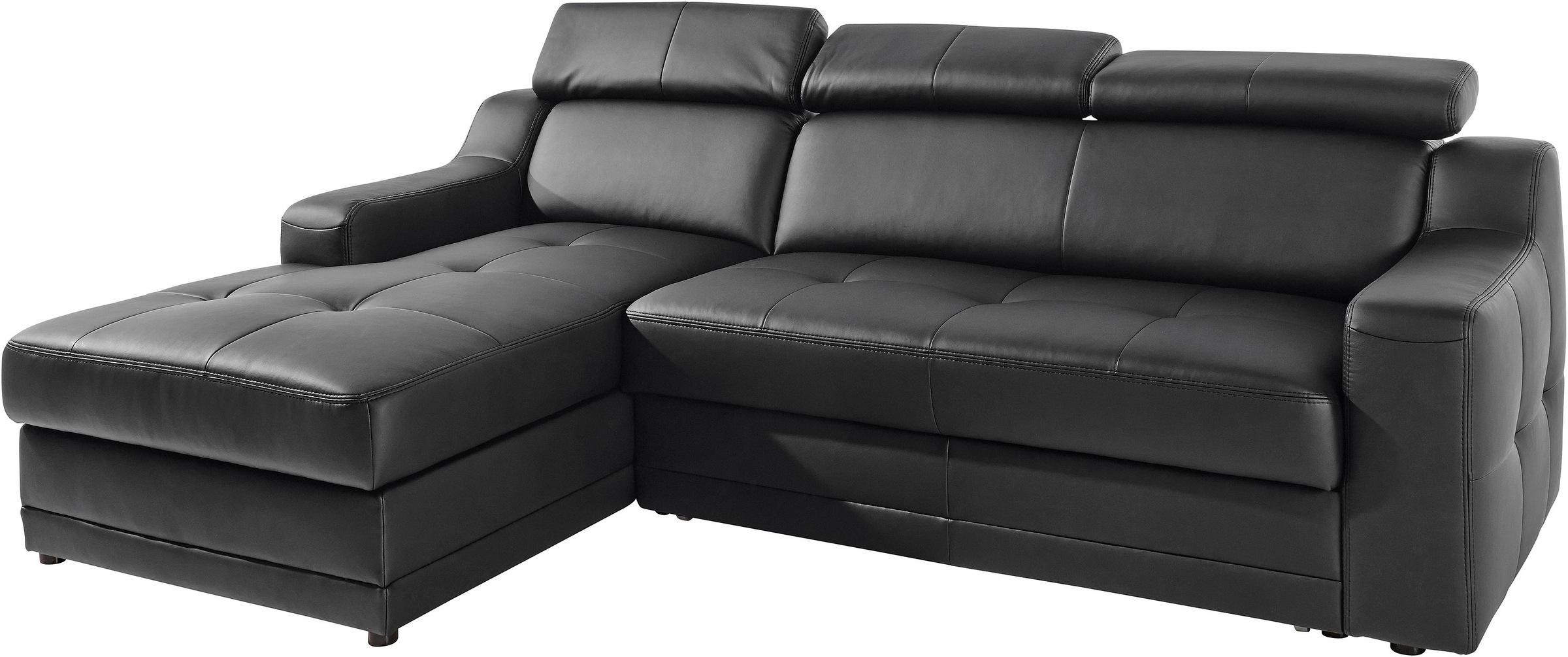 exxpo - sofa fashion Ecksofa »Lotos, bequem und funktionell, L-Form«, mit Kopf- bzw. Rückenverstellung, wahlweise mit Bettfunktion