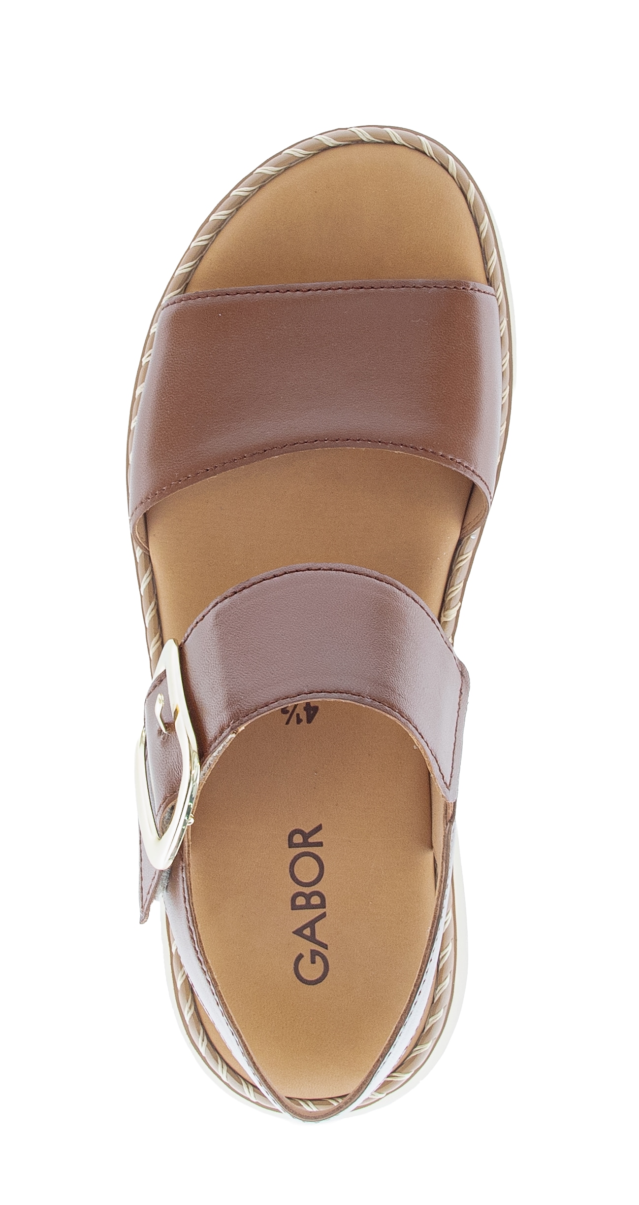 Gabor Sandales compensées  plateforme, sandale à brides, chaussure d'été avec boucle décorative