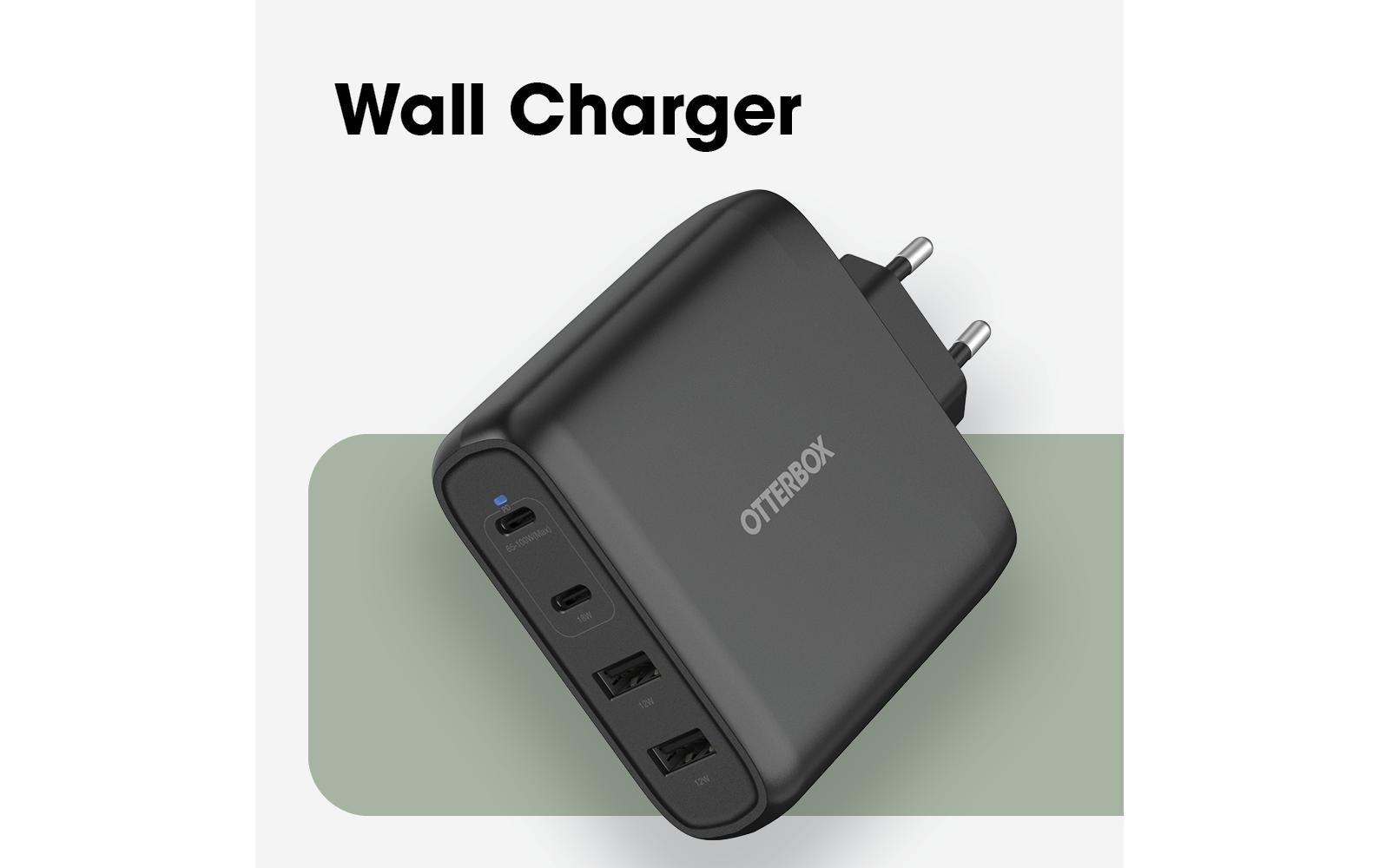 Otterbox USB-Ladegerät »Wall Charger 100W GaN 2x USB-C & 2x USB-A« USB-Power Delivery (PD)