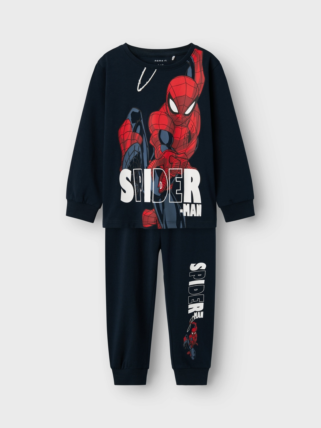 Name It Schlafanzug »NMMALFRED SPIDER LS NIGHTSET NOOS MAR«, (Set, 2 tlg.), mit tollen Spider Man Motiven