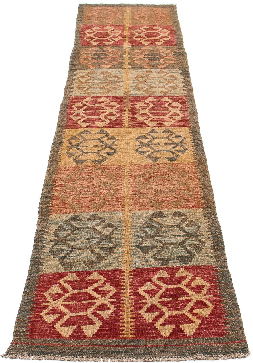 Image of morgenland Läufer »Kelim Maimene Medaillon 295 x 76 cm«, rechteckig, 0,5 mm Höhe, Wendeteppich bei Ackermann Versand Schweiz