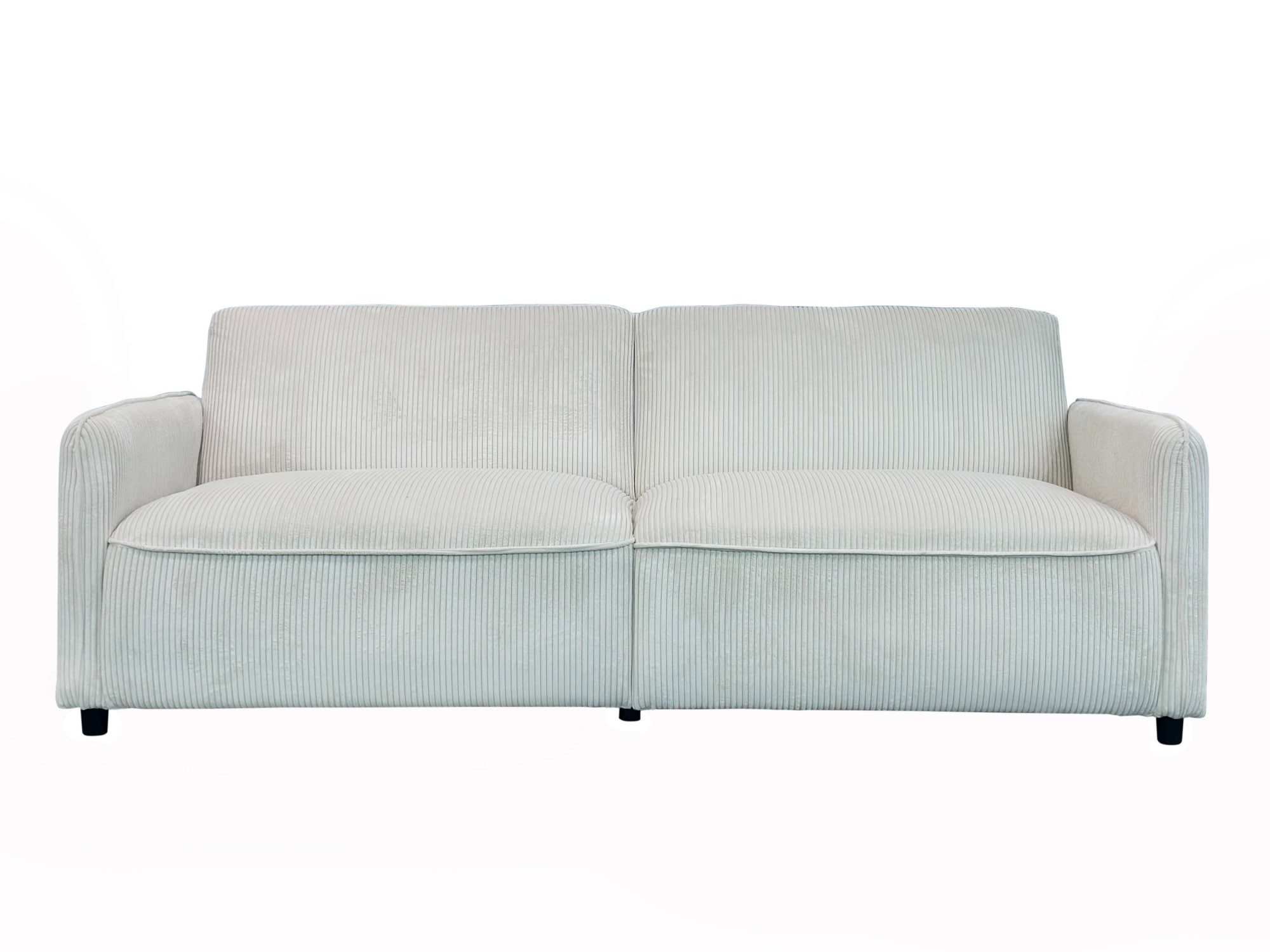 Dorel Home 3-Sitzer »Allie Curved Schlafsofa 209 cm« Bettfunktion (110/190), verstellbare Rückenlehne, Cord u. Velours