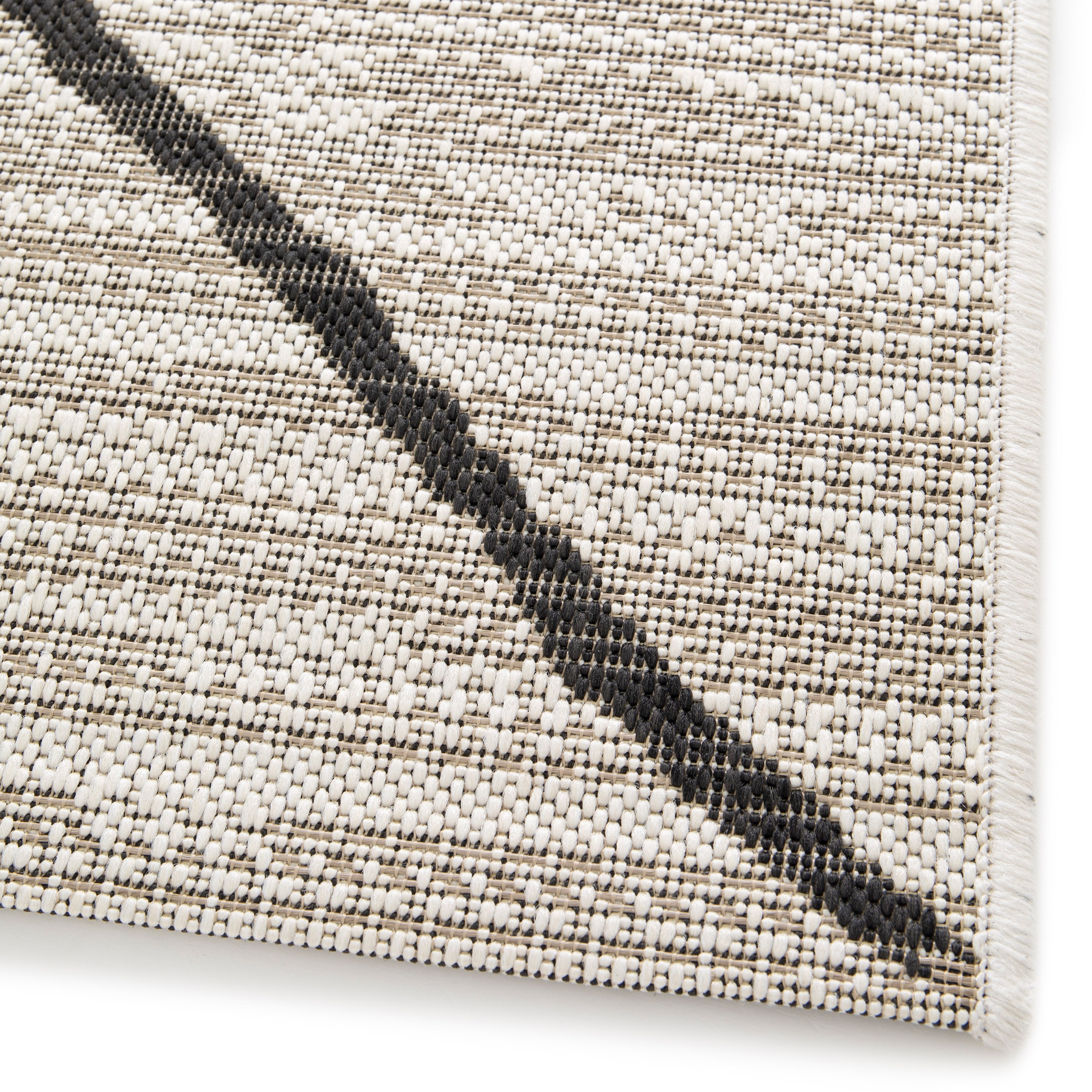 Primaflor-Ideen in Textil Teppich »Outdoorteppich PARADISE - Rhombus« rechteckig 4 mm Höhe Flachgewebe, Rauten, Scandi, In- und Outdoor geeignet, wasserfest
