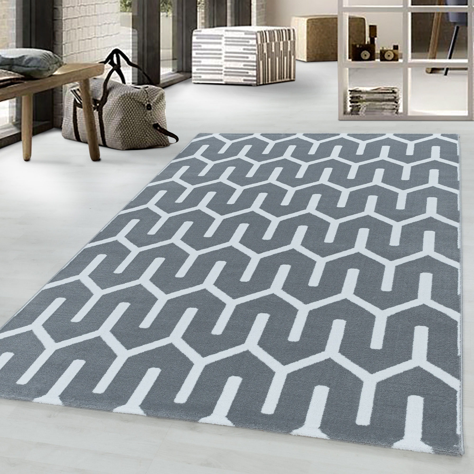 Image of Ayyildiz Teppiche Teppich "COSTA 3524" rechteckig 11 mm Höhe Kurzflor, Gemustert, Wohnzimmer