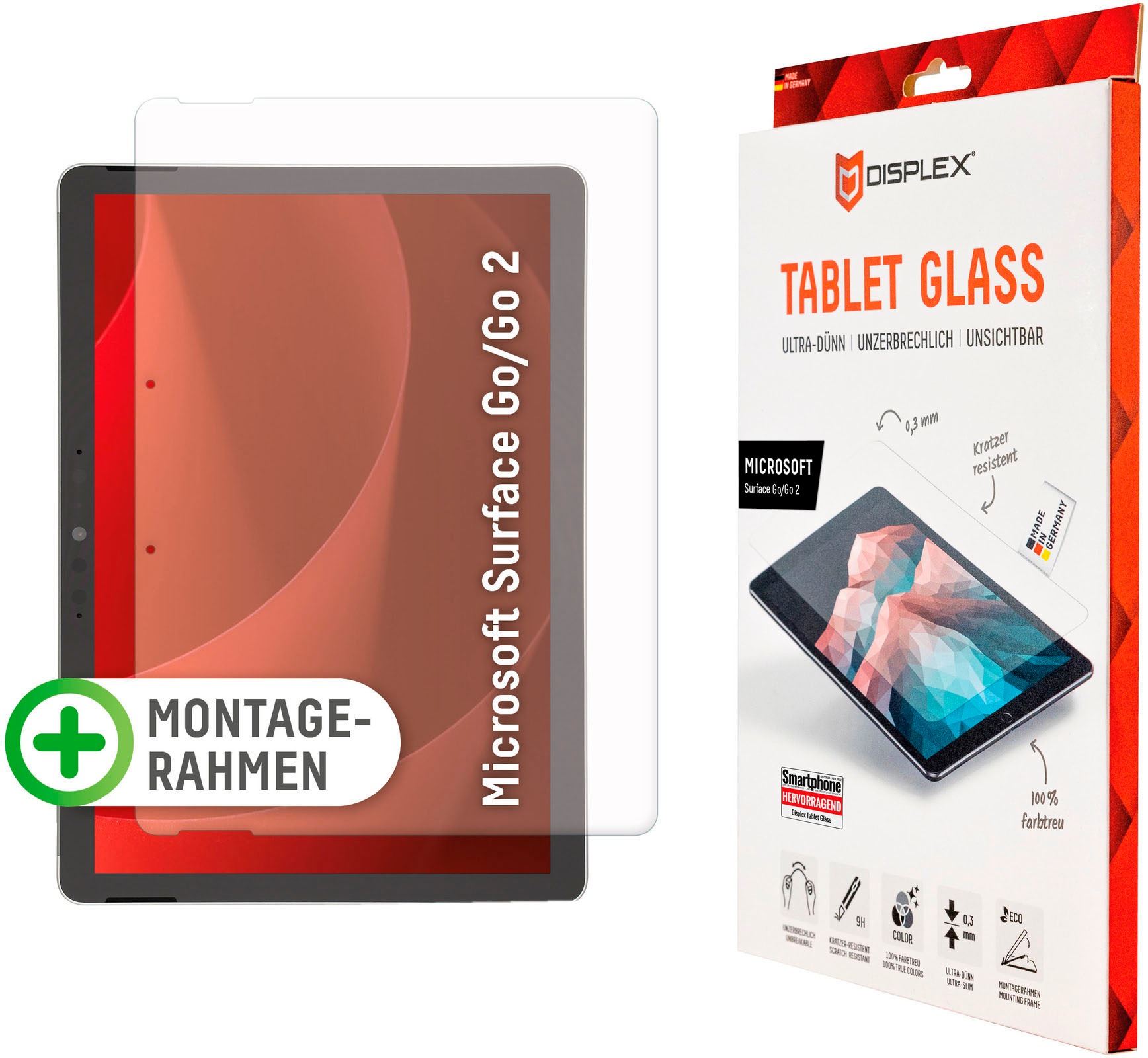 Image of Displex Displayschutzfolie »Tablet Glass Microsoft Surface GO/GO2/GO3«, für Microsoft Surface GO/GO2/GO3 bei Ackermann Versand Schweiz